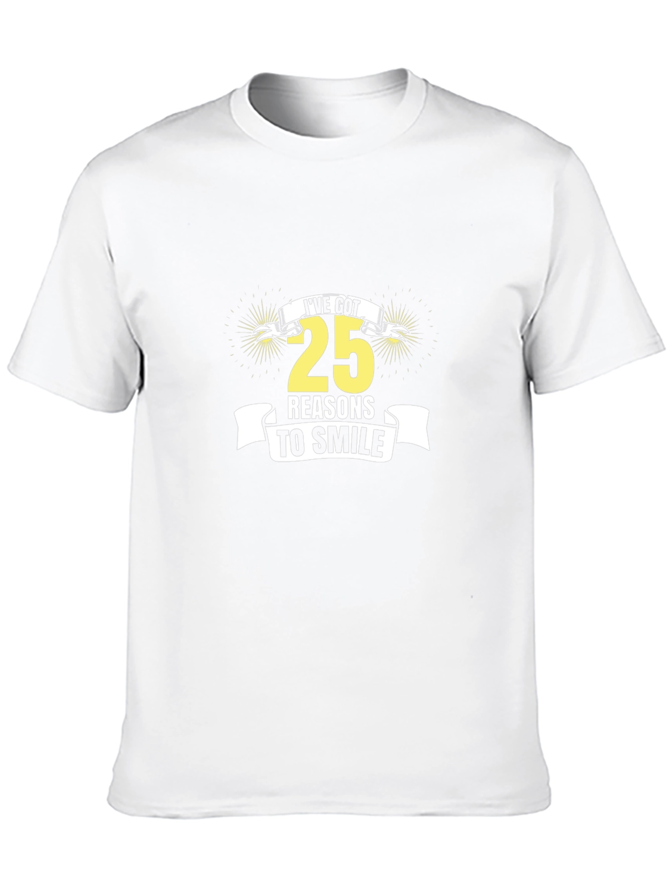 25 Reasons to Smile Graphic Tee - Black
