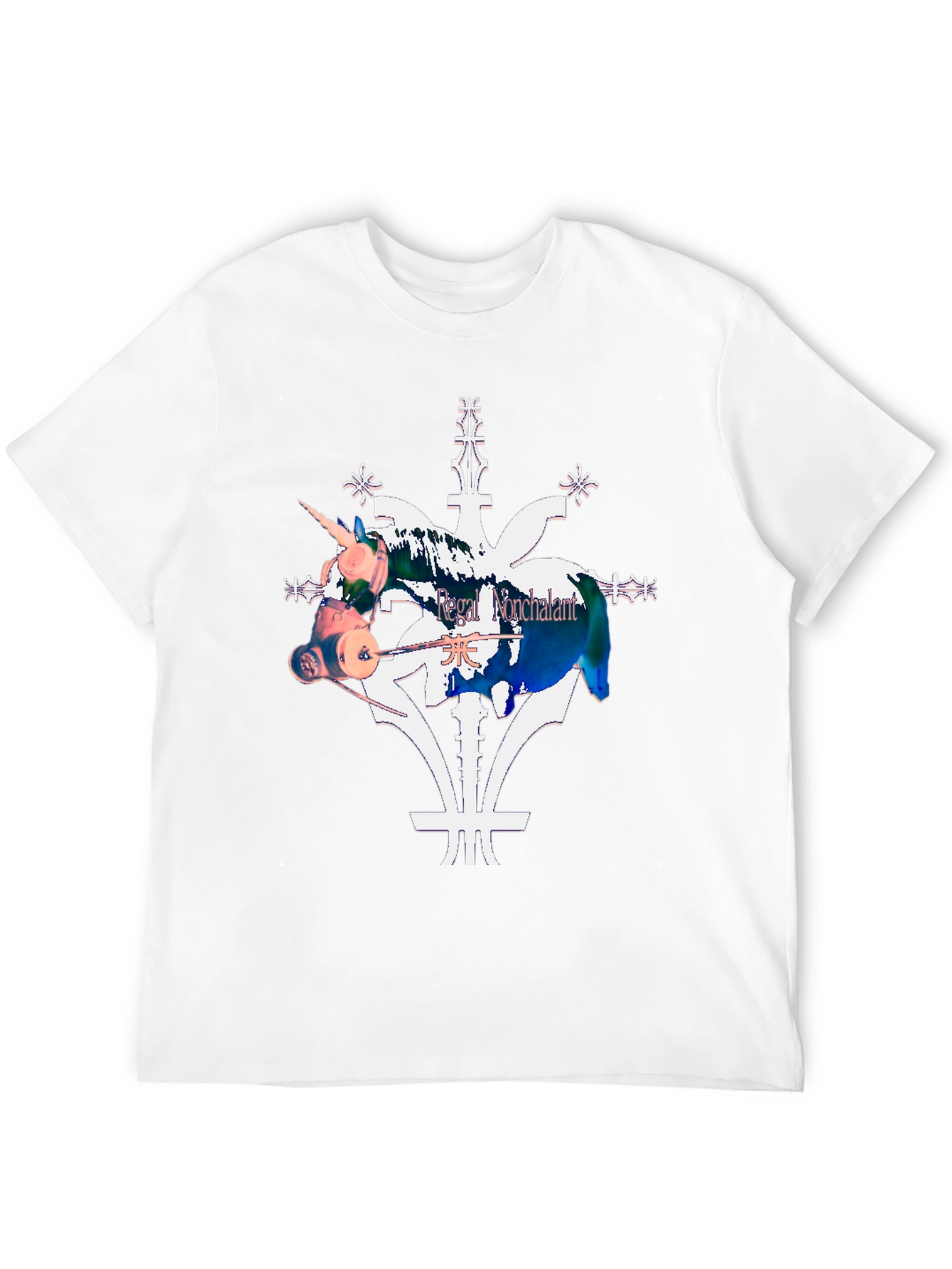 Unicorn Tee: Regal Nonchalant Black T-Shirt