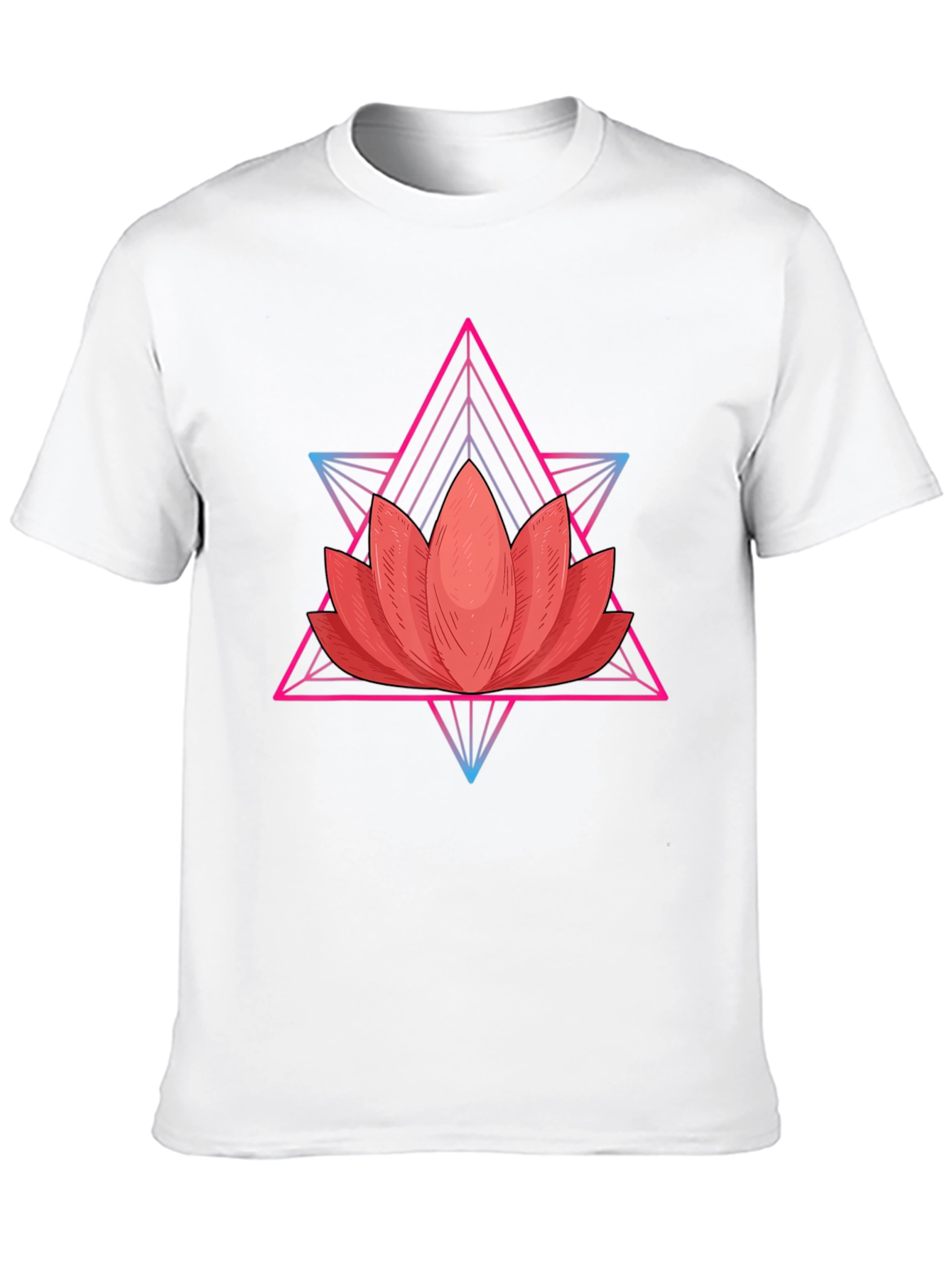 Lotus Flower Geometric T-Shirt