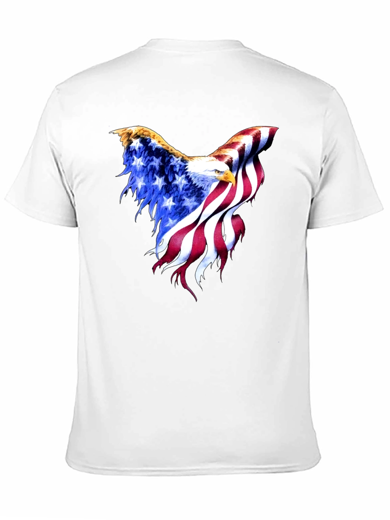 American Flag Eagle Black T-Shirt