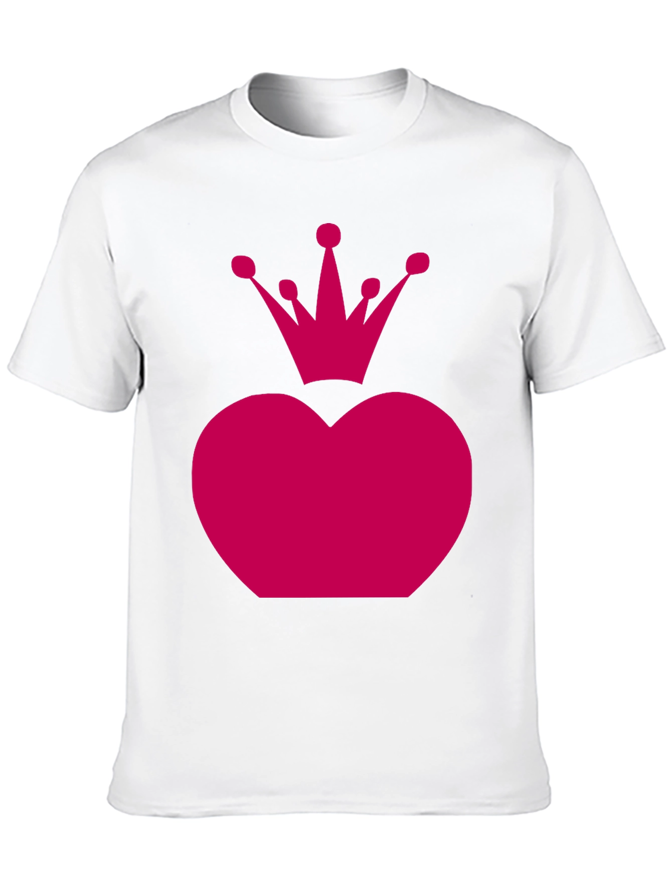 Heart Crown Graphic Tee - Black Unisex Shirt