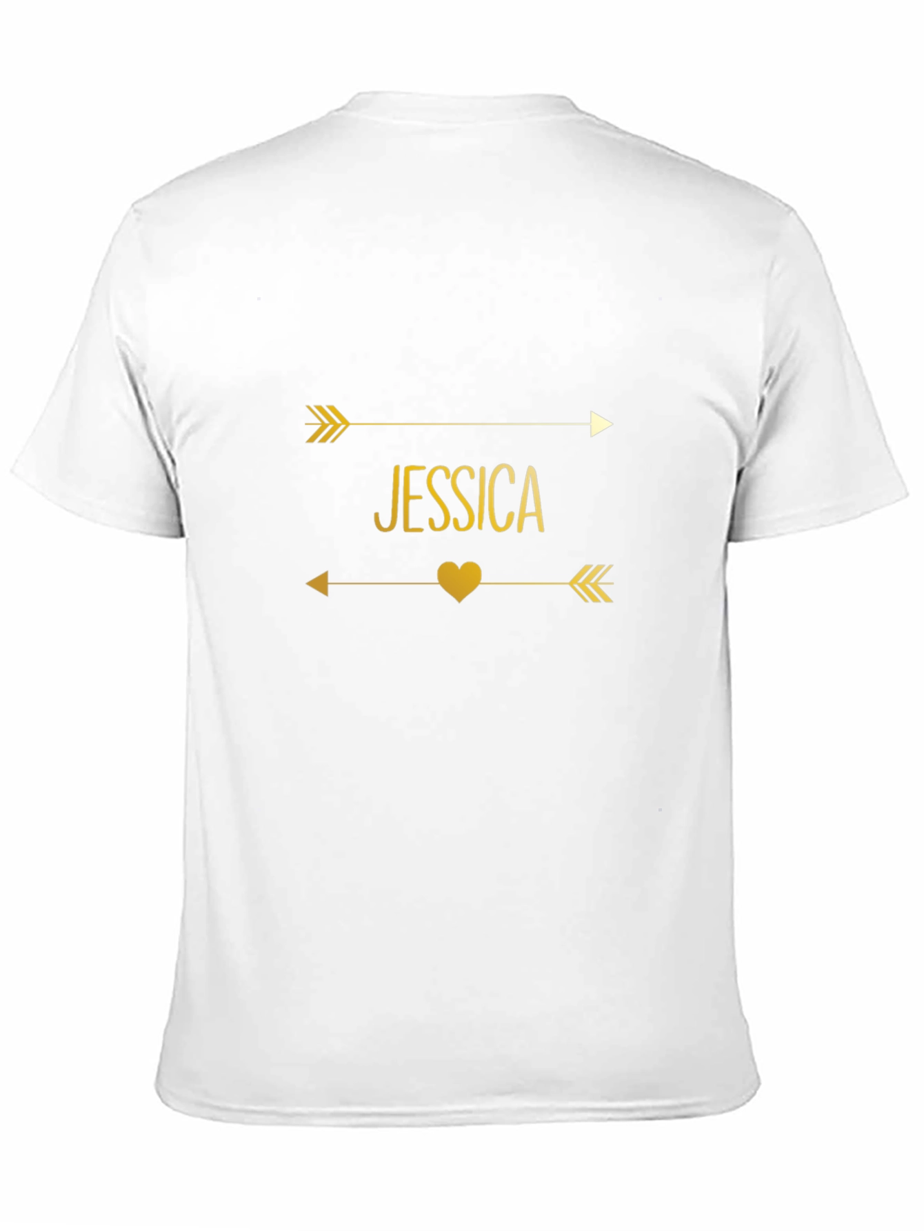 Personalized Jessica Arrow Heart T-Shirt