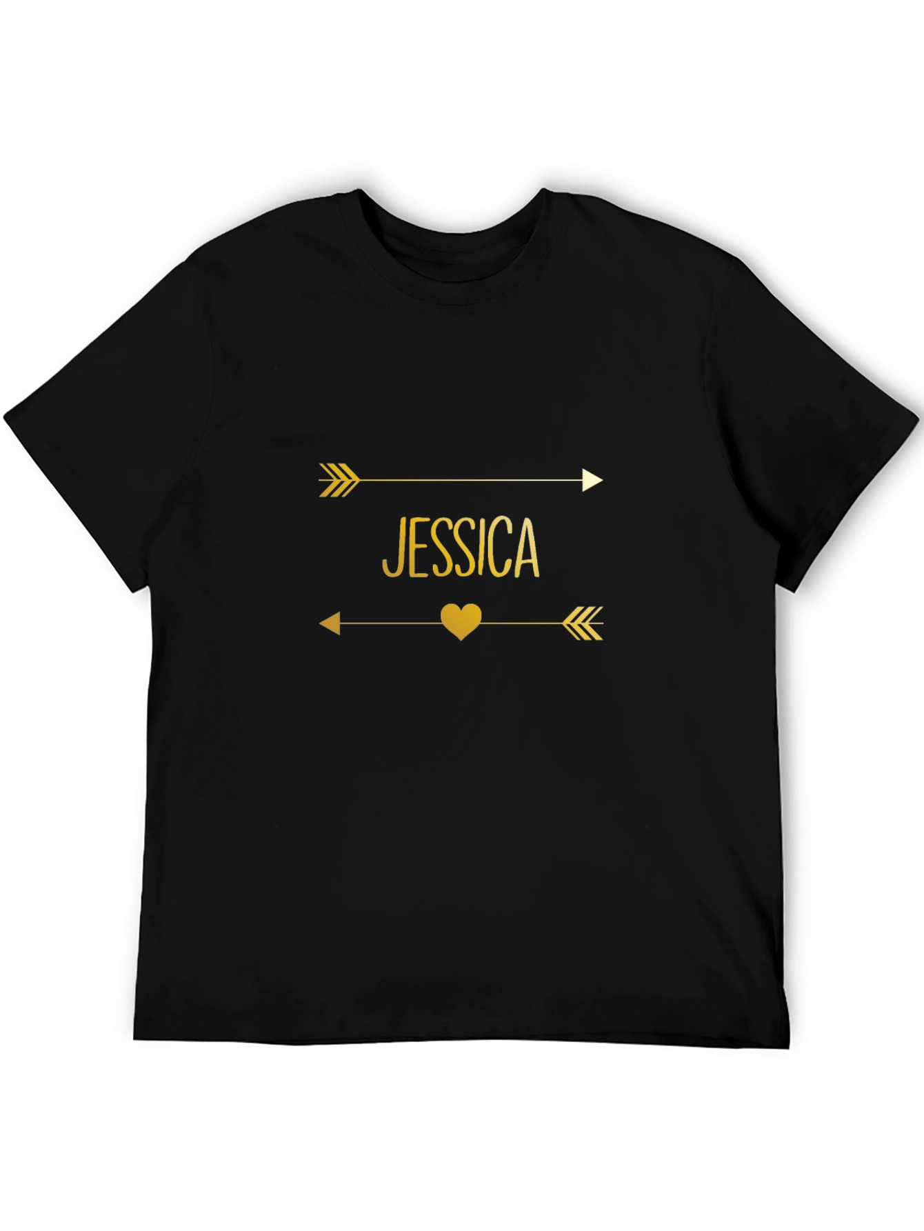 Personalized Jessica Arrow Heart T-Shirt