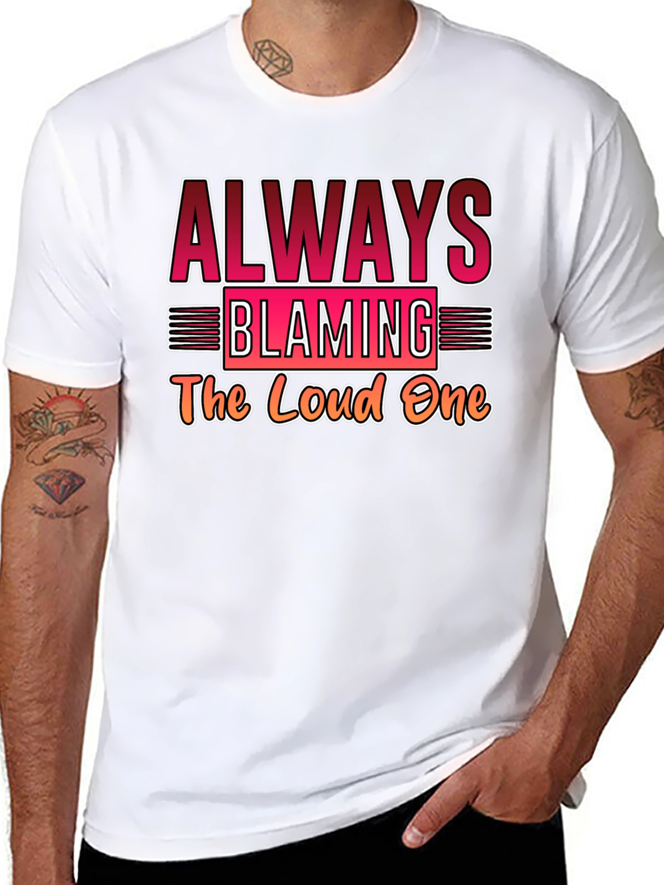 Always Blaming Loud One Black T-Shirt