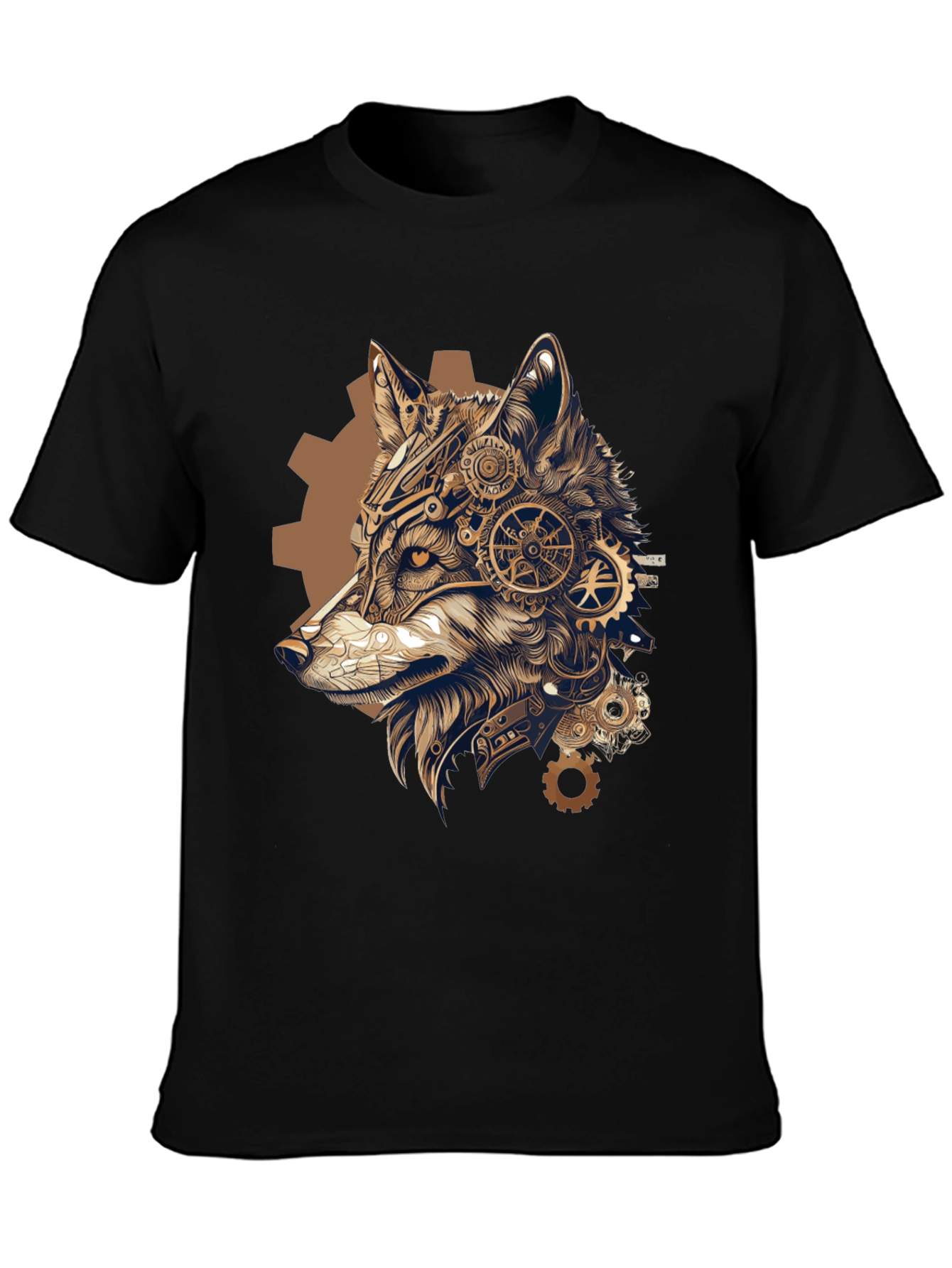Steampunk Wolf T-Shirt: Gear Up Your Style