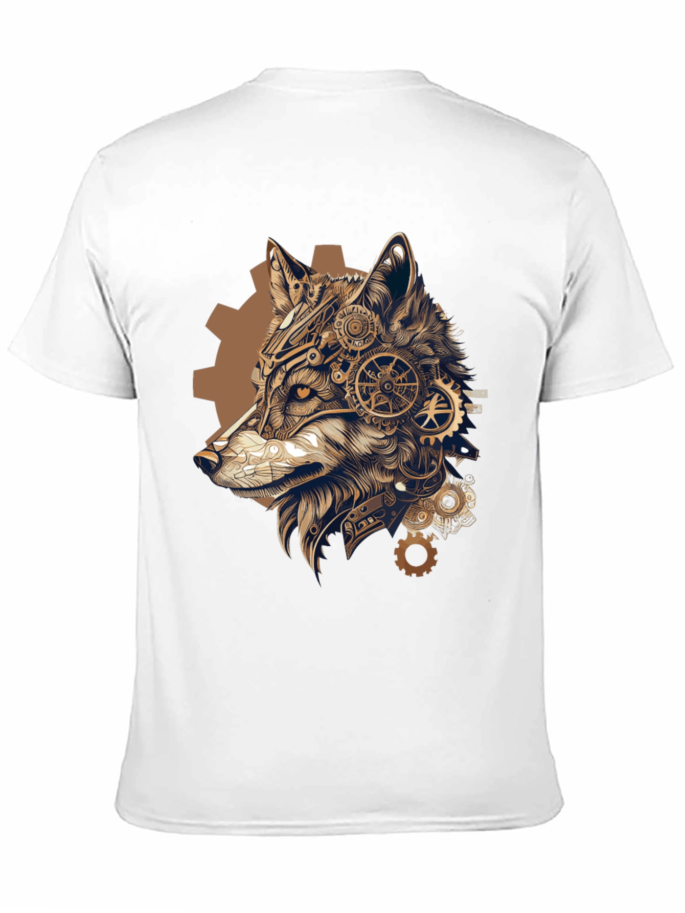 Steampunk Wolf T-Shirt: Gear Up Your Style