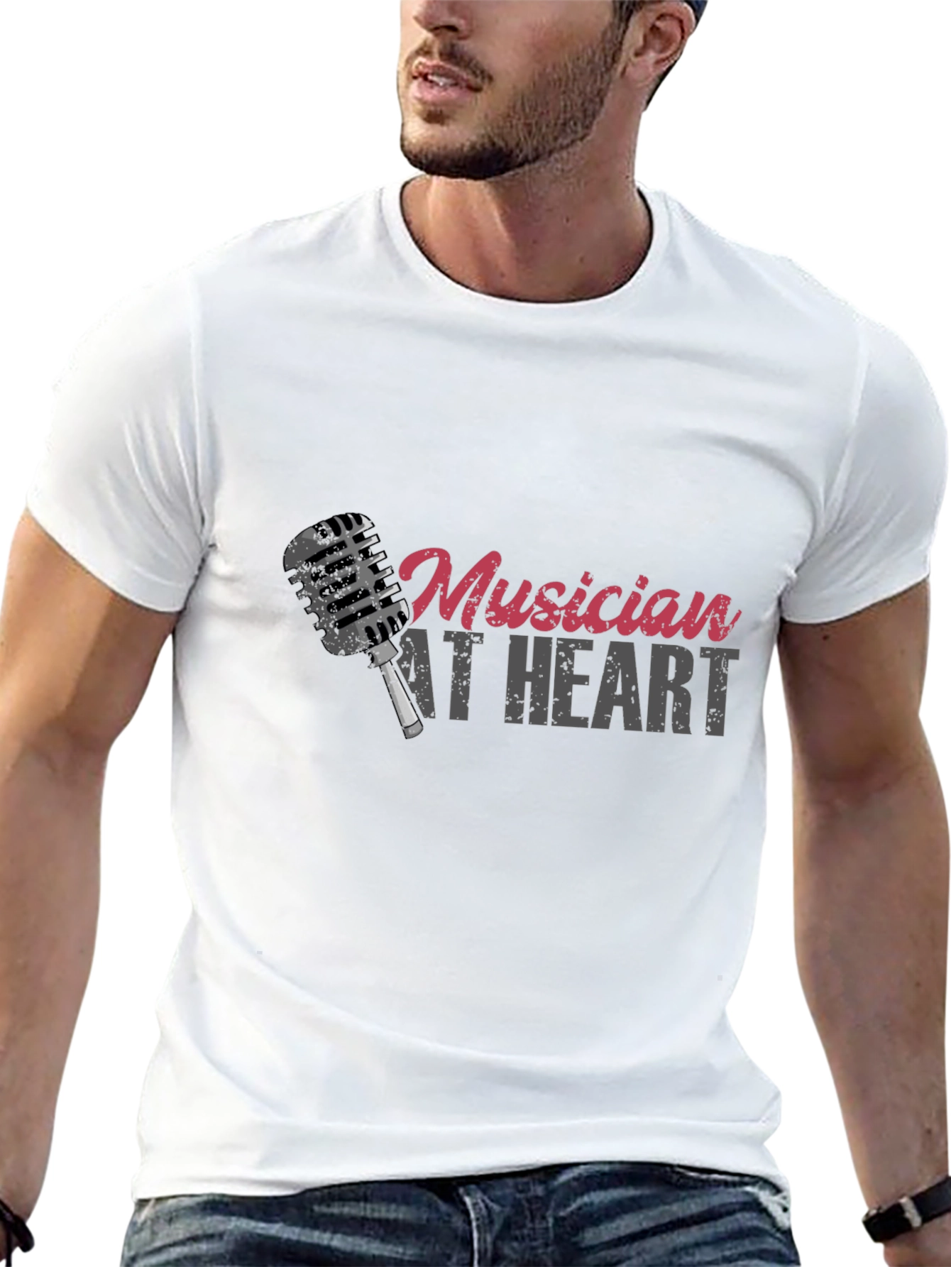 Musician At Heart Black T-Shirt