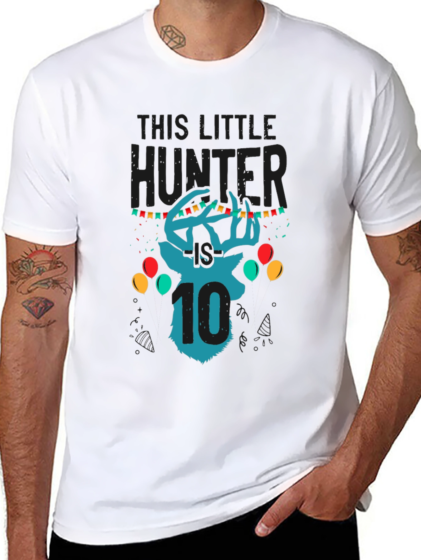 This Little Hunter 10th Birthday T-Shirt