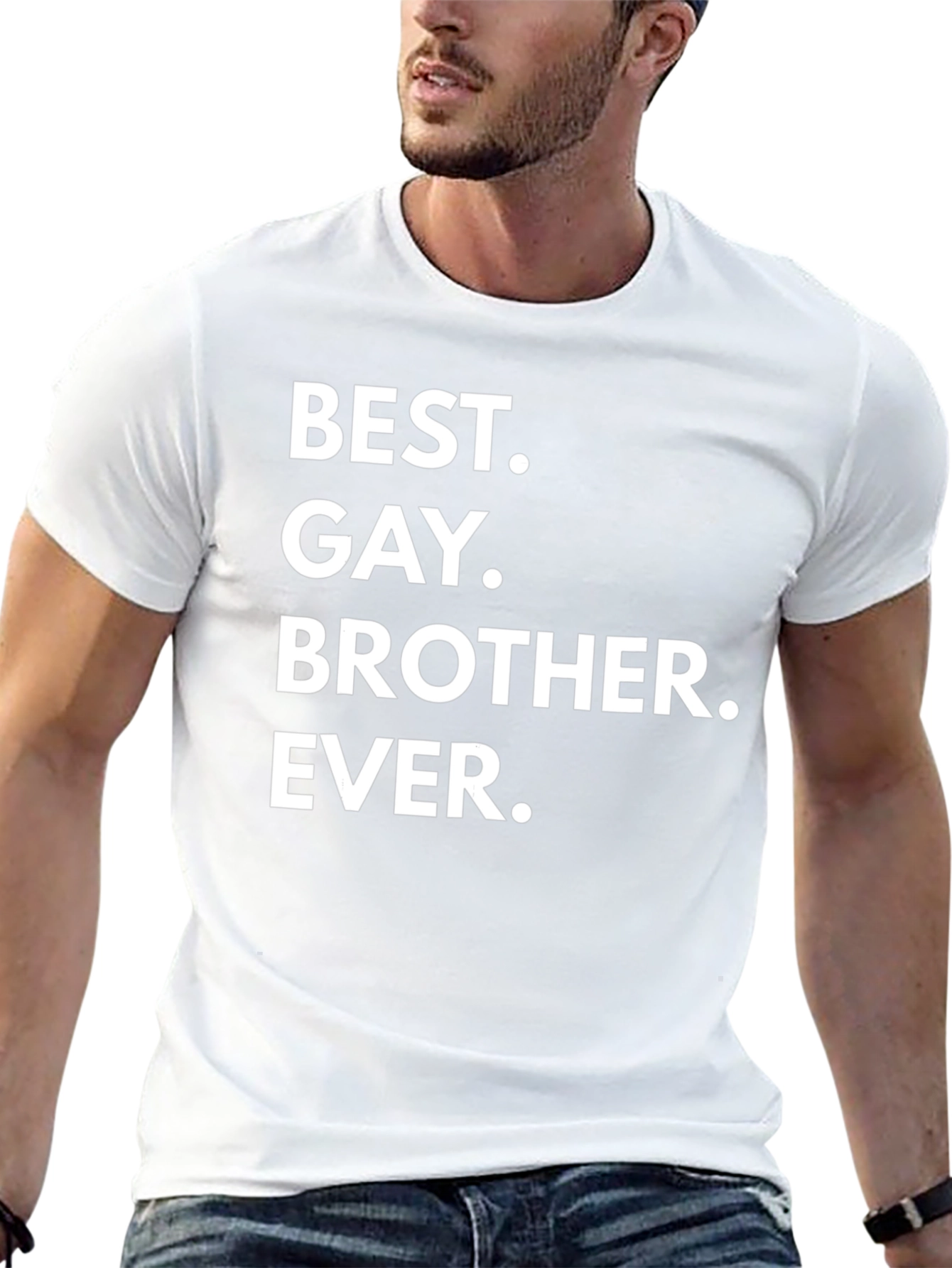 Best Gay Brother Ever Black Graphic T-Shirt