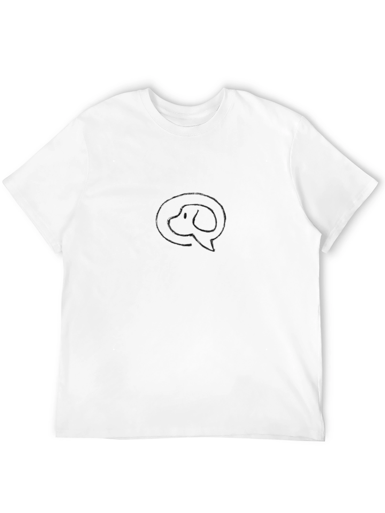 Black Graphic Tee - Dog Chat Bubble
