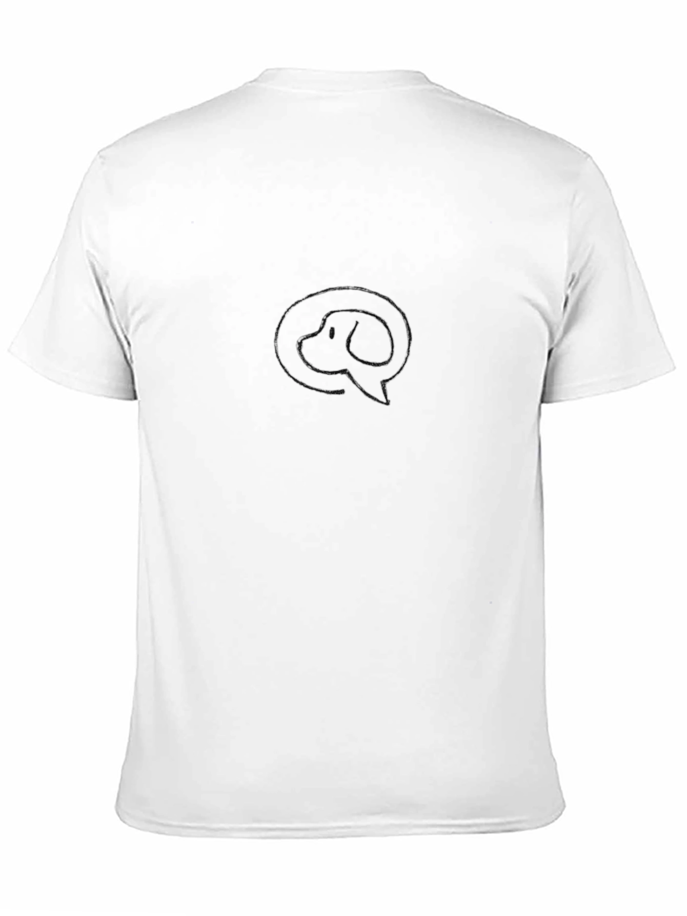 Black Graphic Tee - Dog Chat Bubble