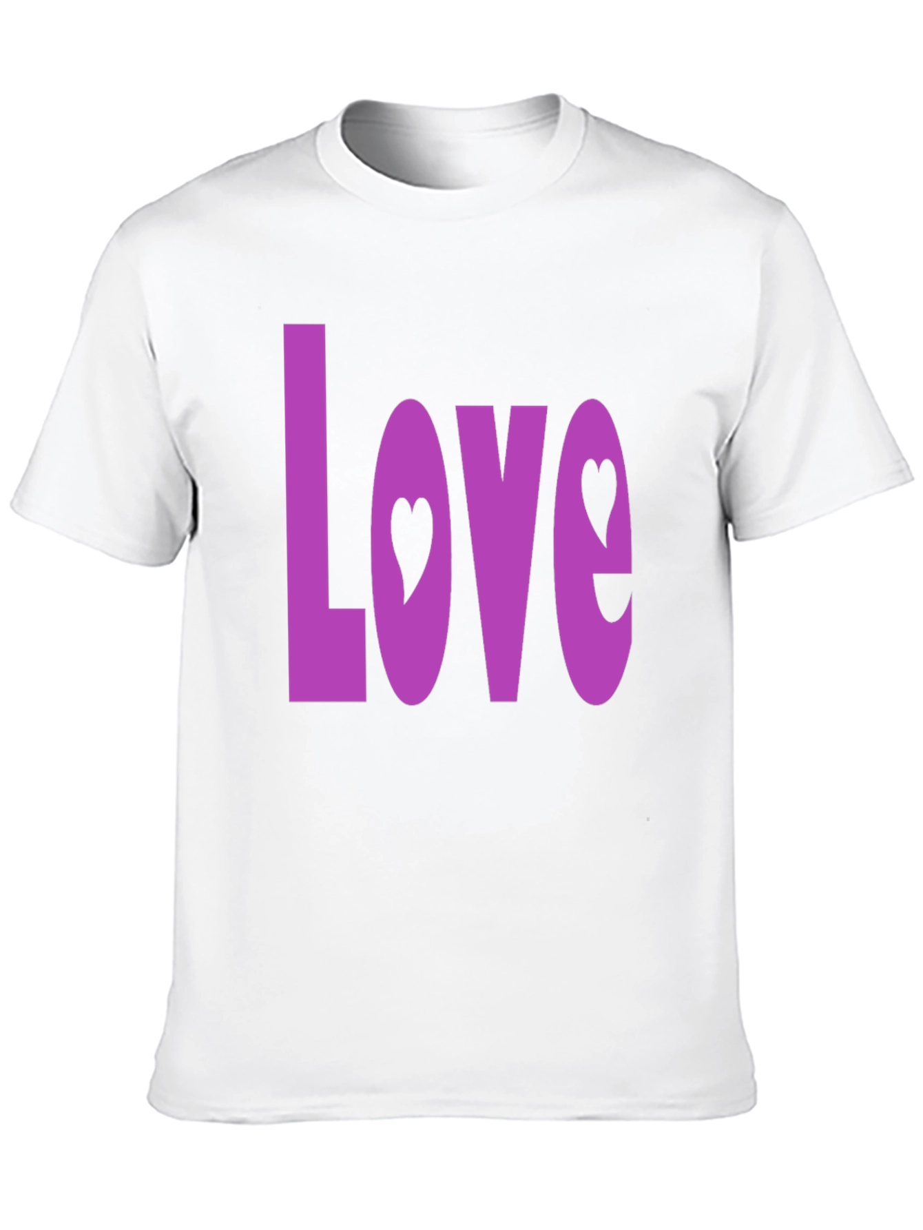 Love Heart Graphic Black T-Shirt