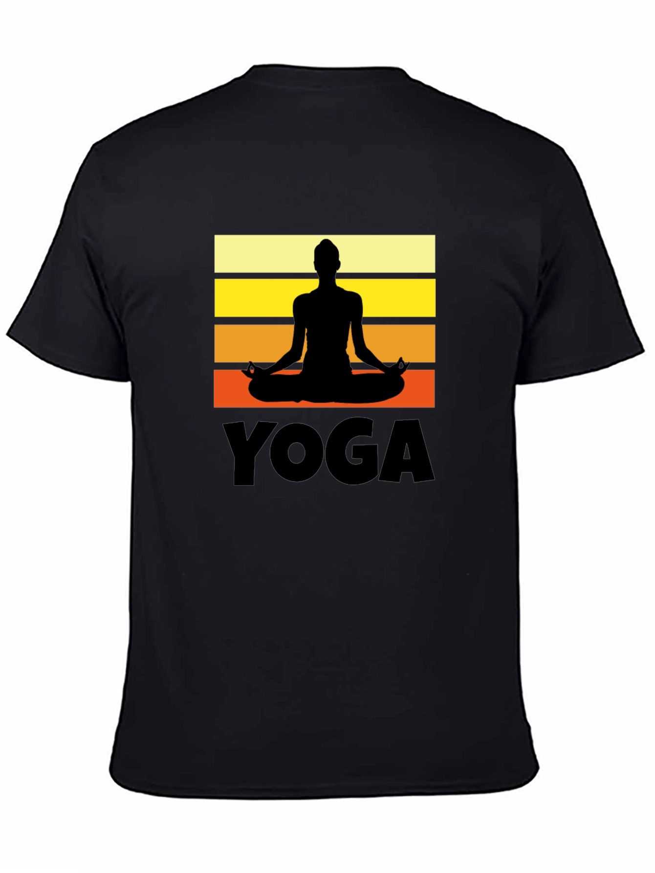 Yoga Silhouette Graphic T-Shirt Zen Meditation Tee