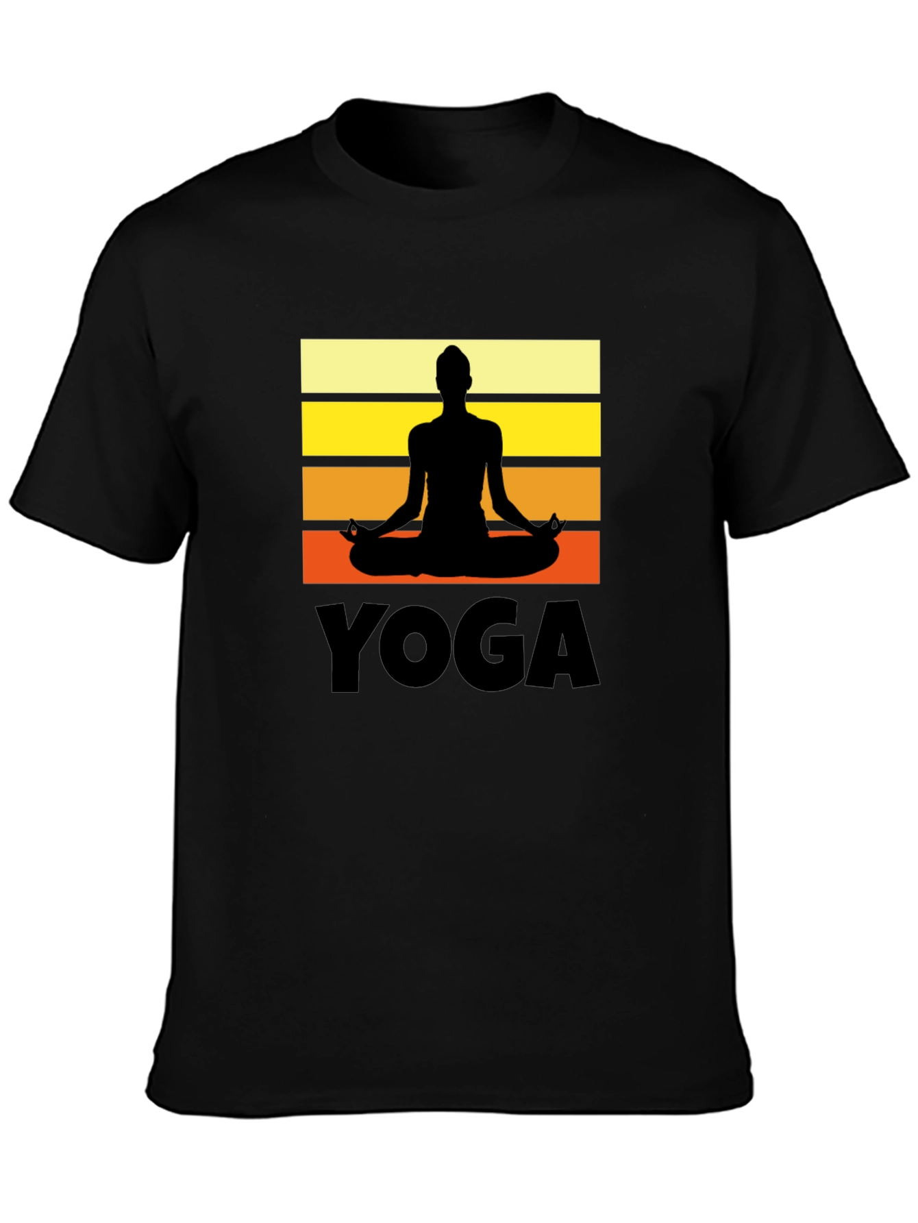 Yoga Silhouette Graphic T-Shirt Zen Meditation Tee