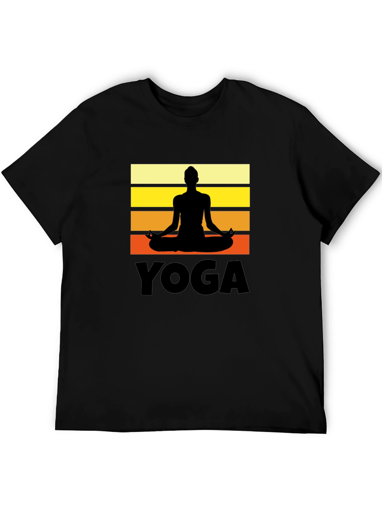 Yoga Silhouette Graphic T-Shirt Zen Meditation Tee