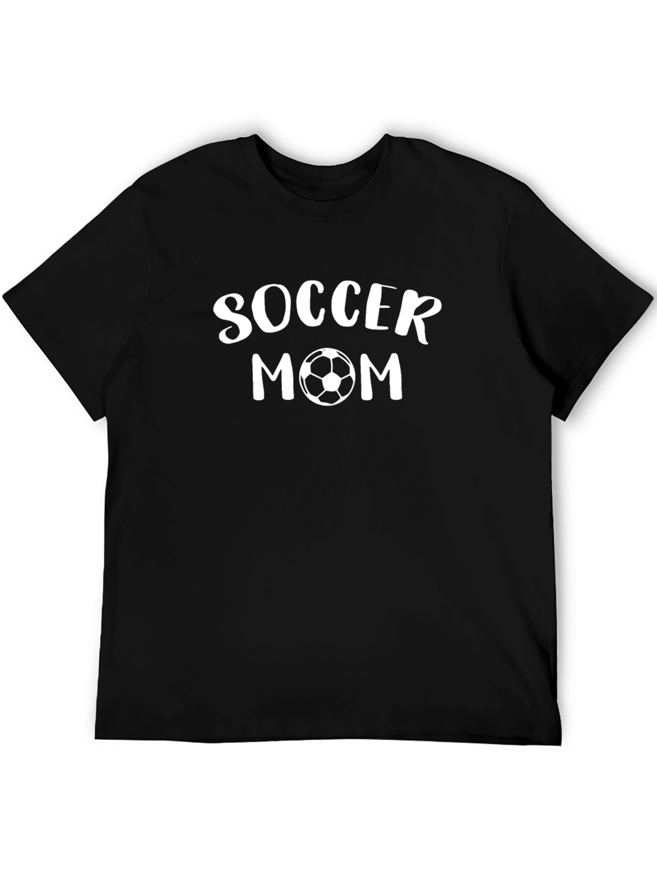 Soccer Mom Graphic Tee - Black Cotton T-Shirt