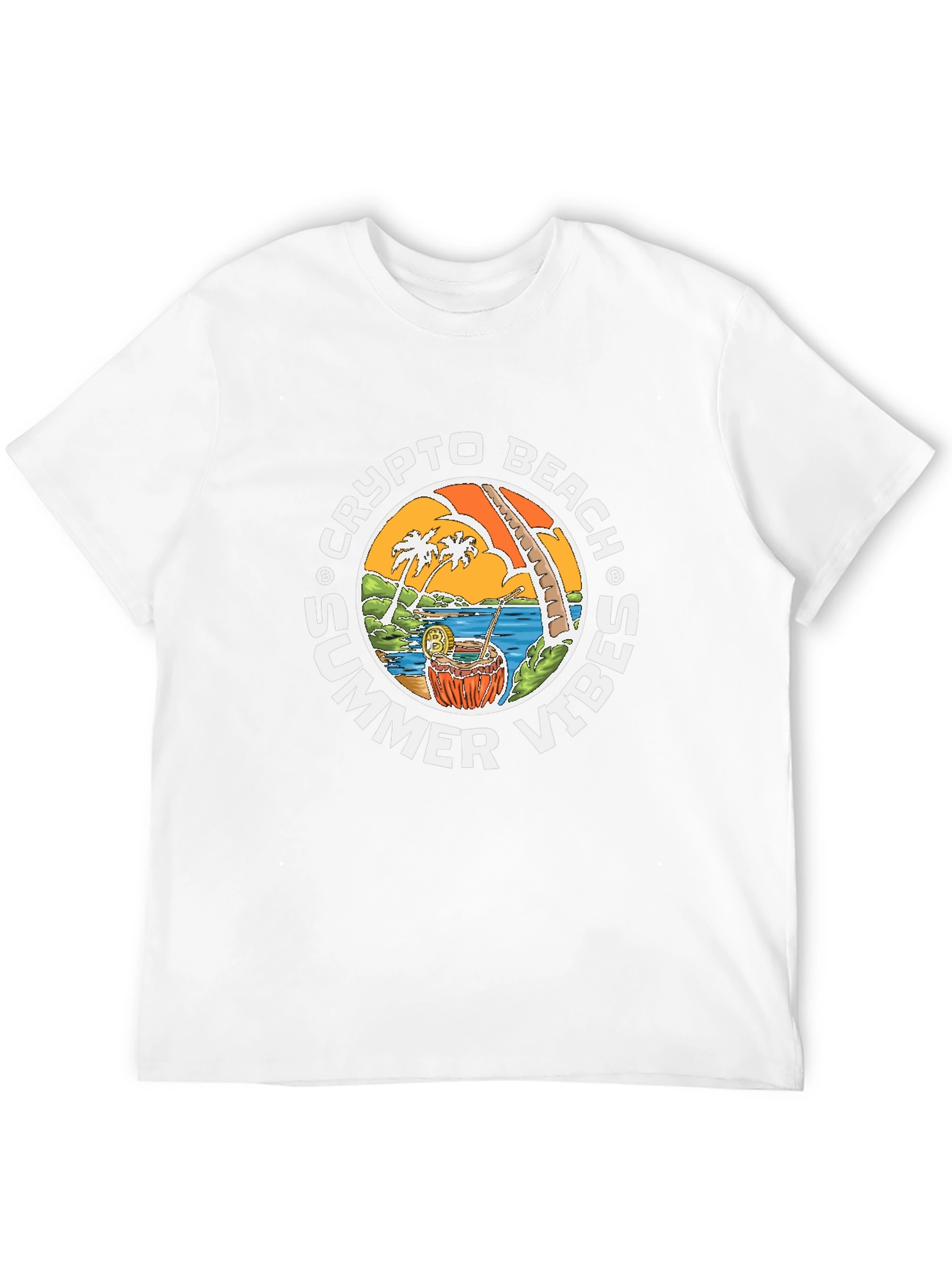 Crypto Beach Summer Vibes T-Shirt