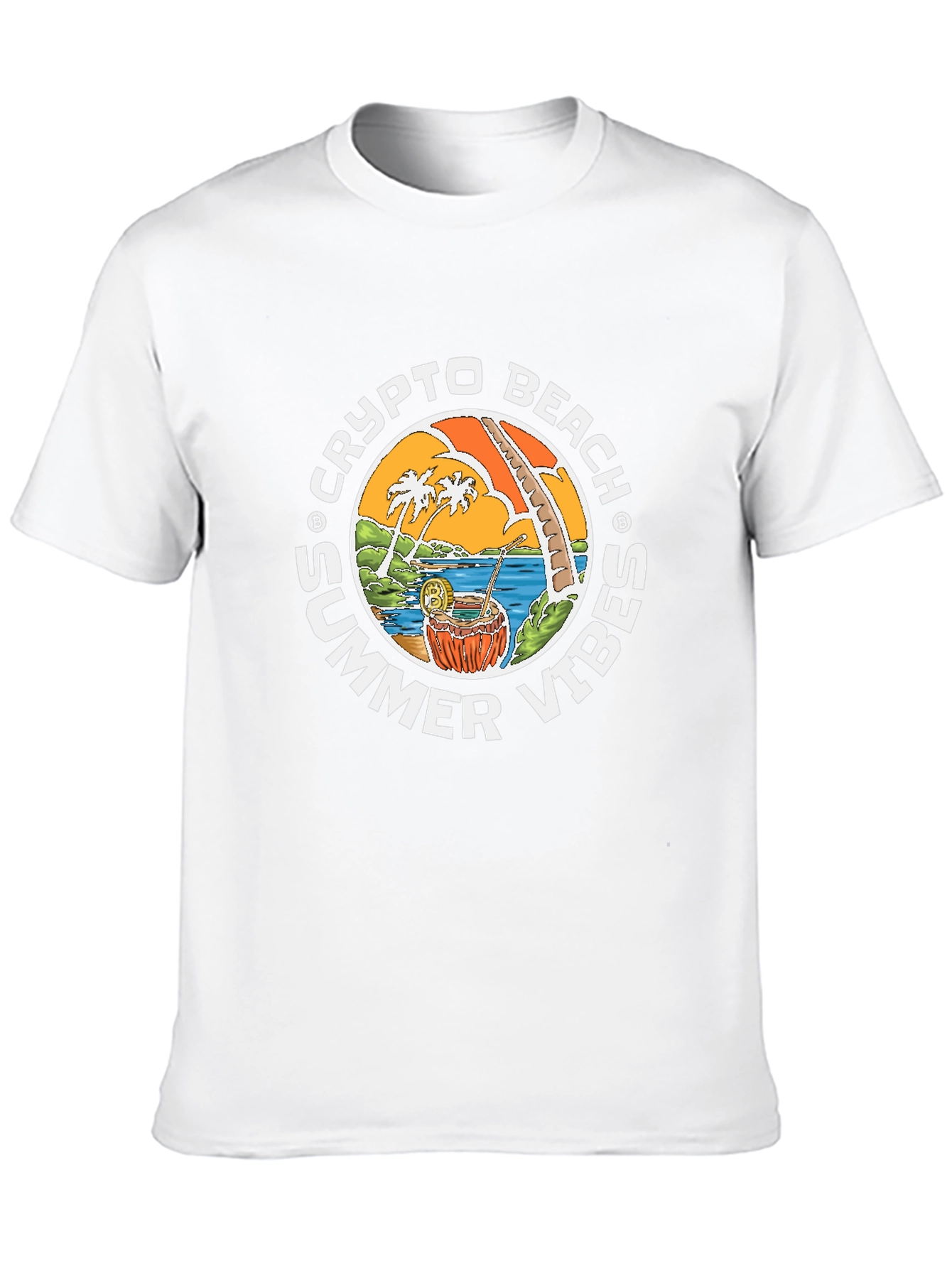 Crypto Beach Summer Vibes T-Shirt