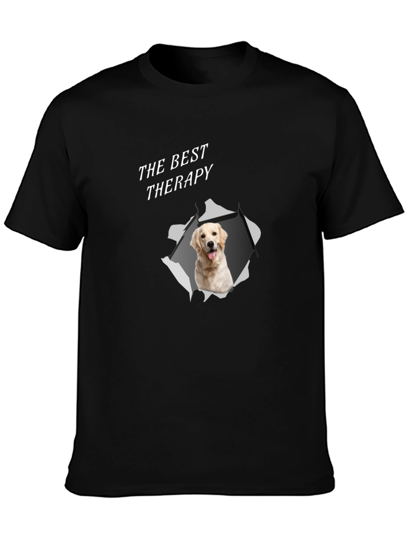 Best Therapy Golden Retriever Graphic T-Shirt