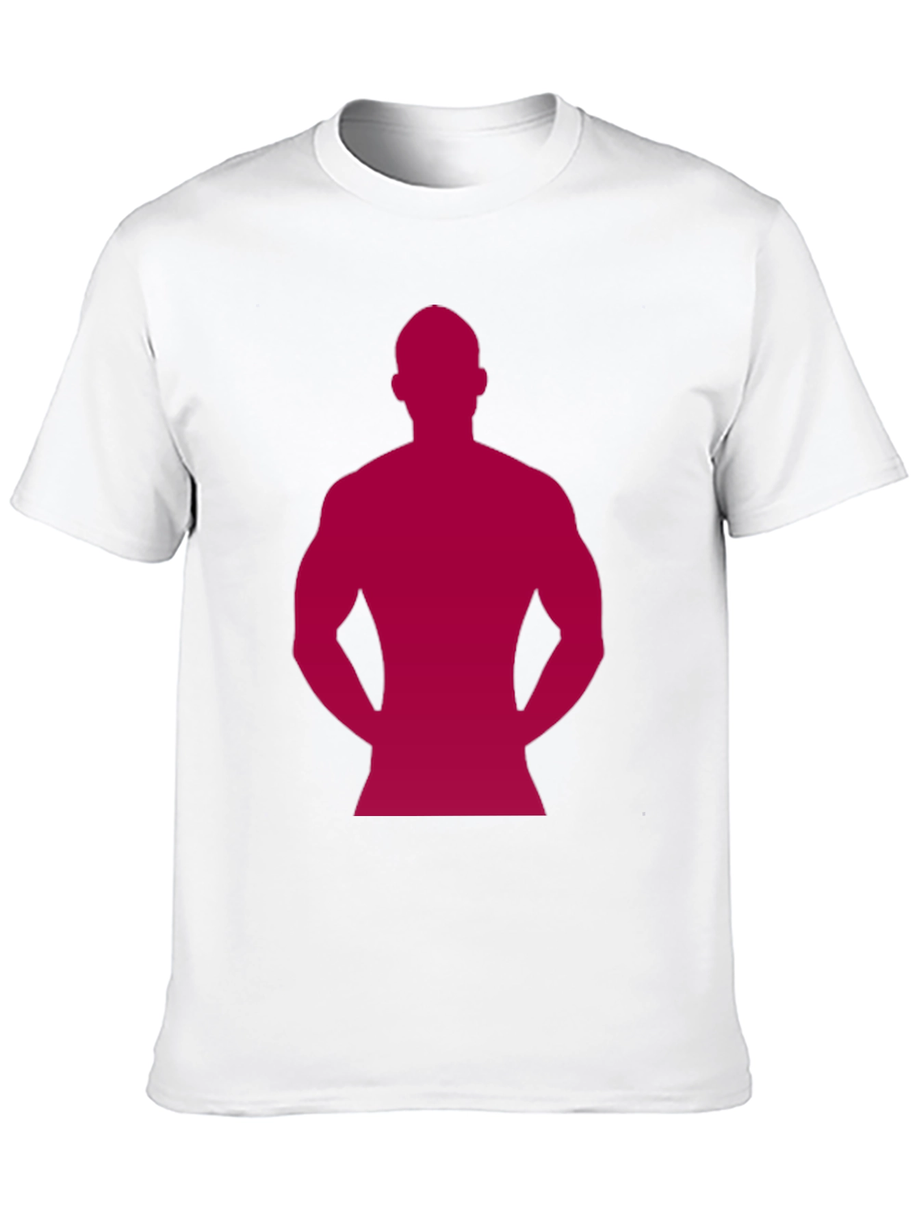 Muscle Man Silhouette T-Shirt - Black