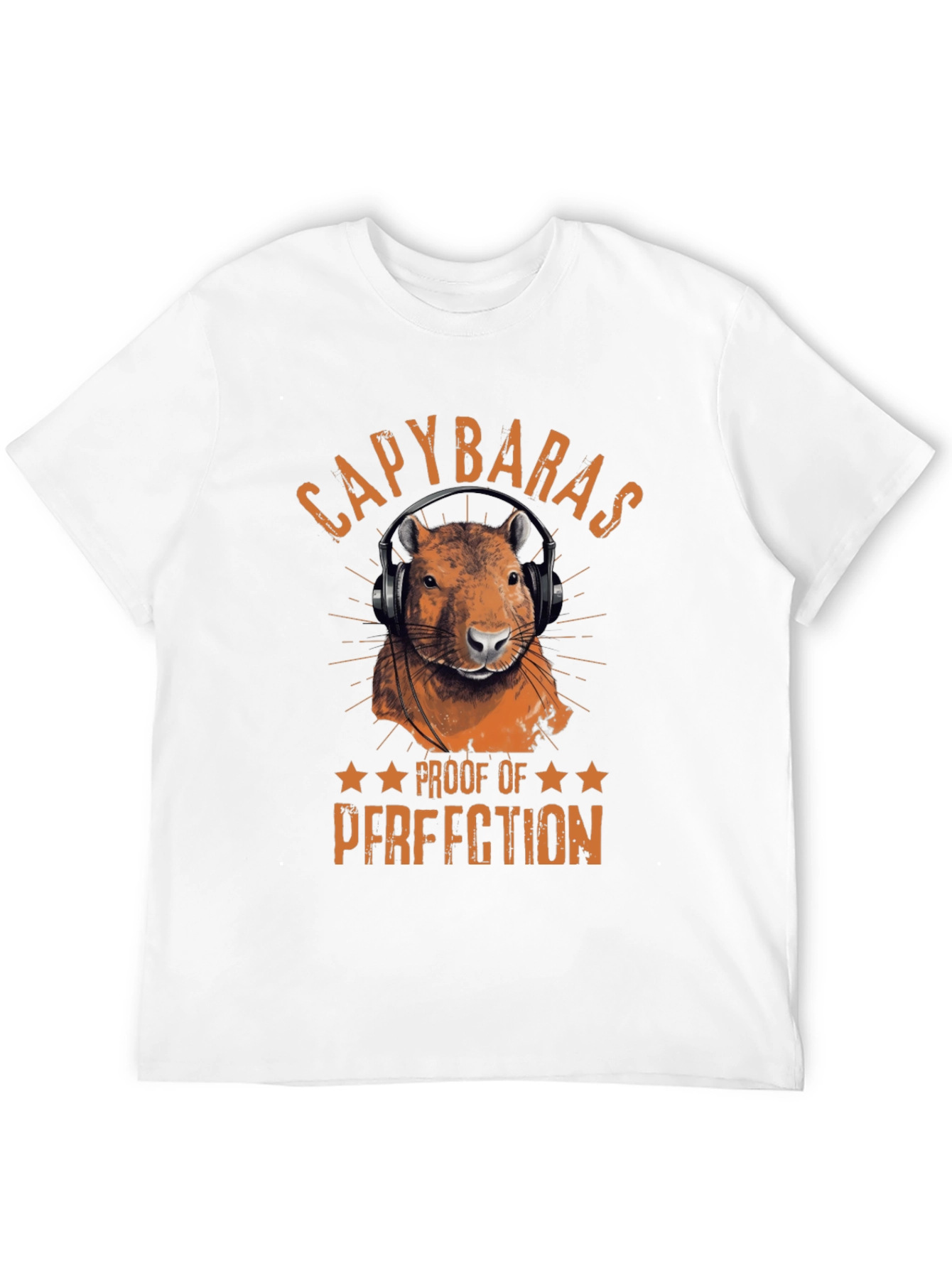 Capybaras Proof of Perfection Black T-Shirt