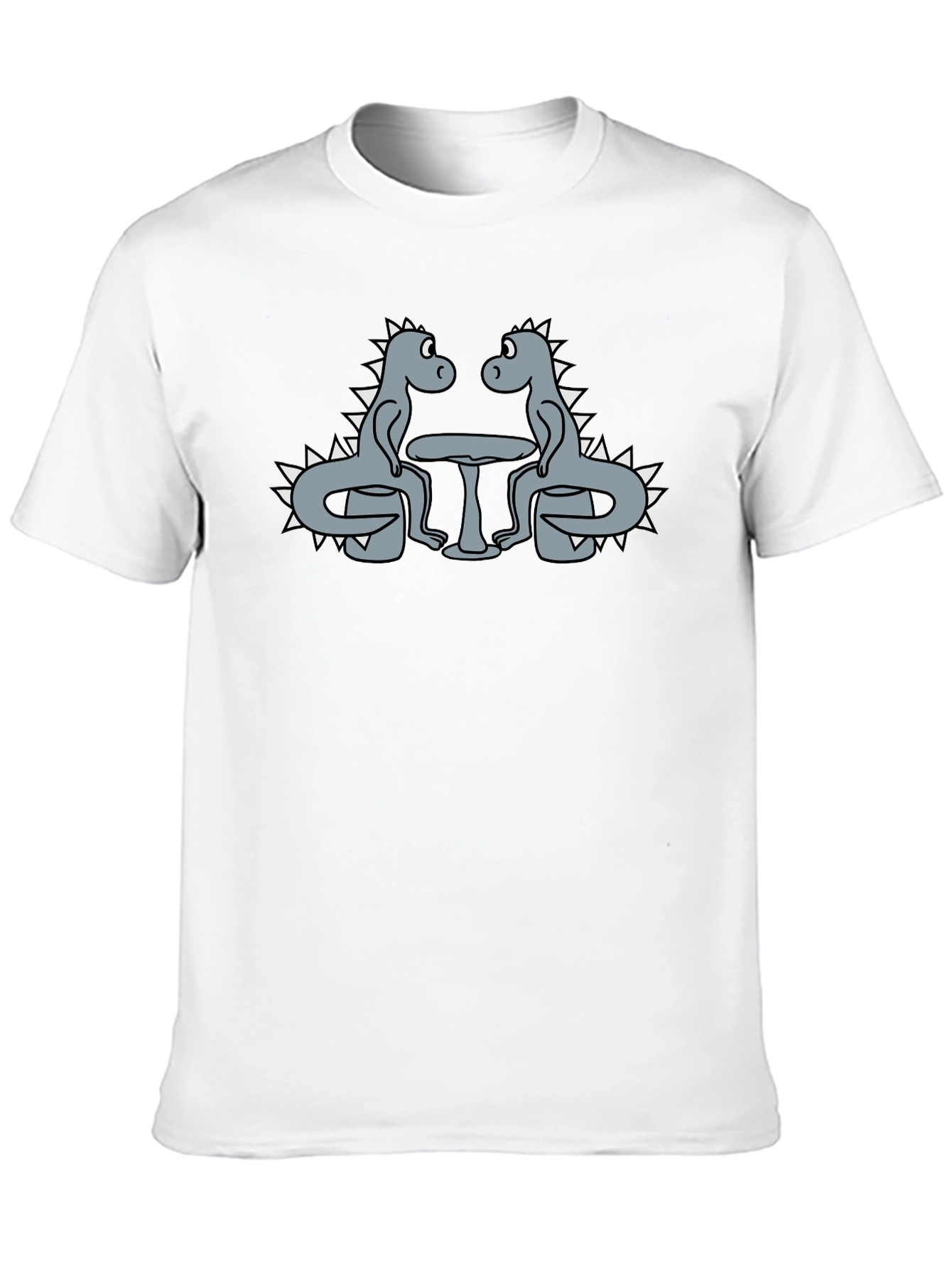 Dino Date Night Graphic Tee - Funny Dinosaur T-Shirt