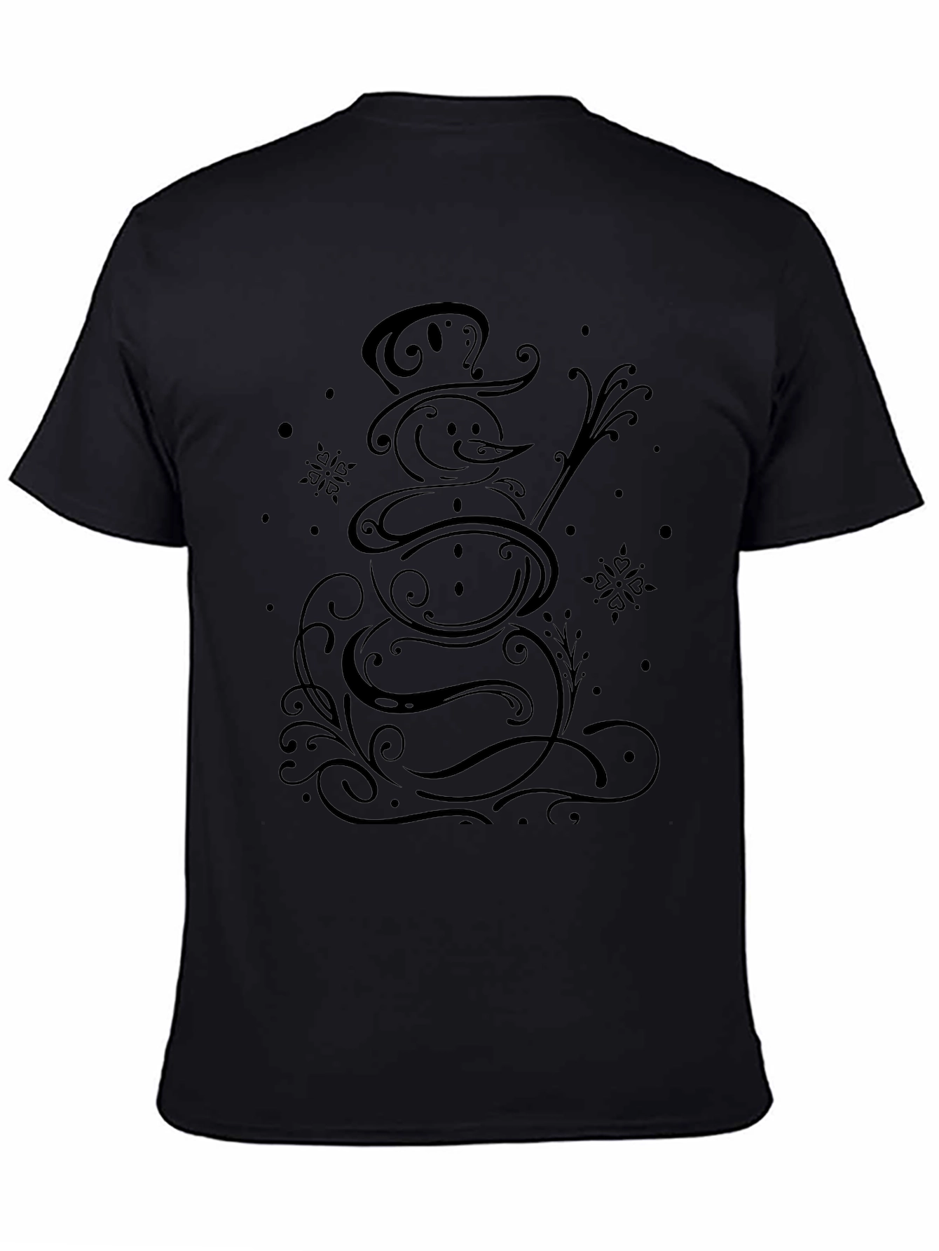 Snowman Graphic Tee - Stylish Winter T-Shirt