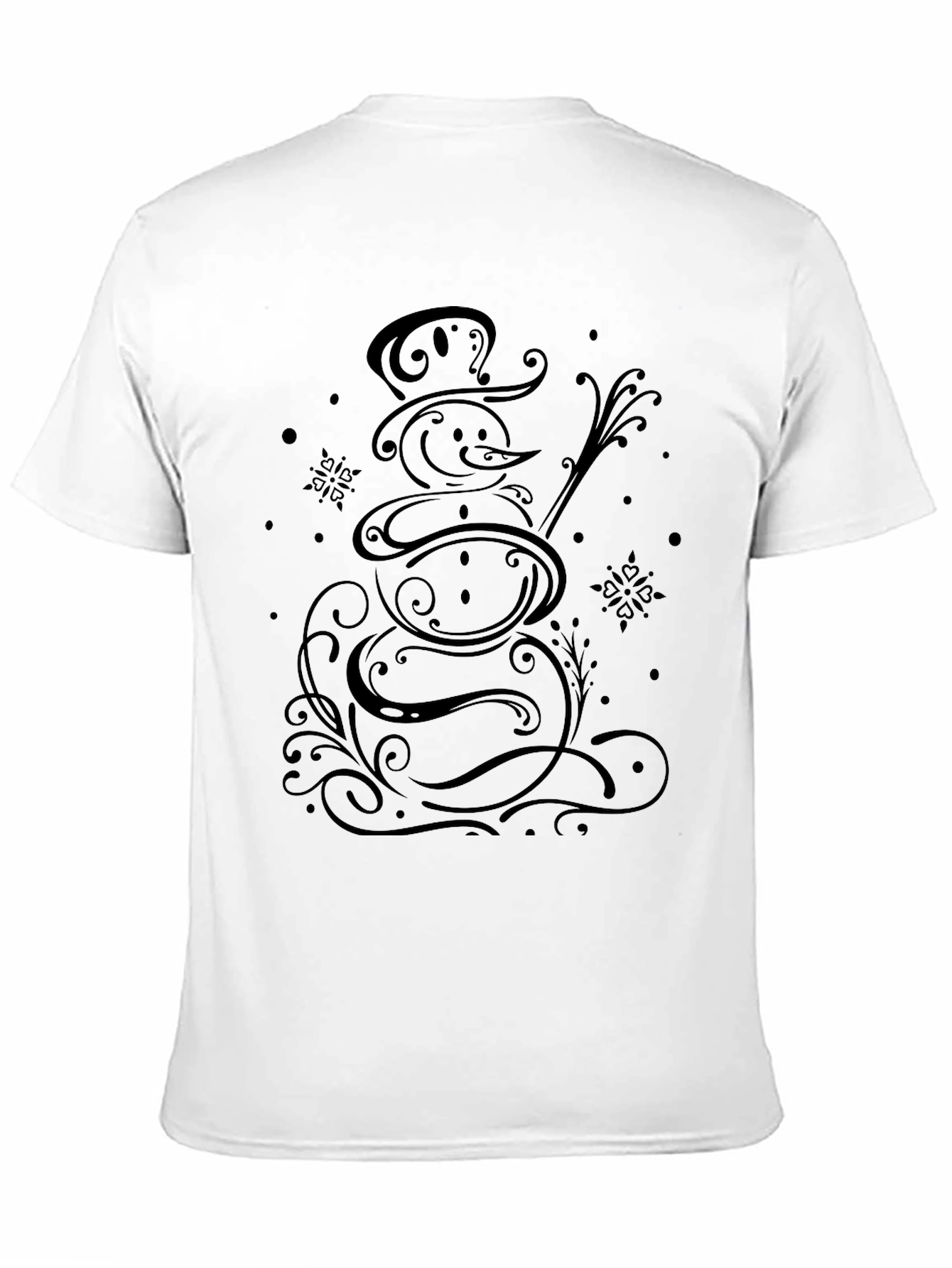 Snowman Graphic Tee - Stylish Winter T-Shirt