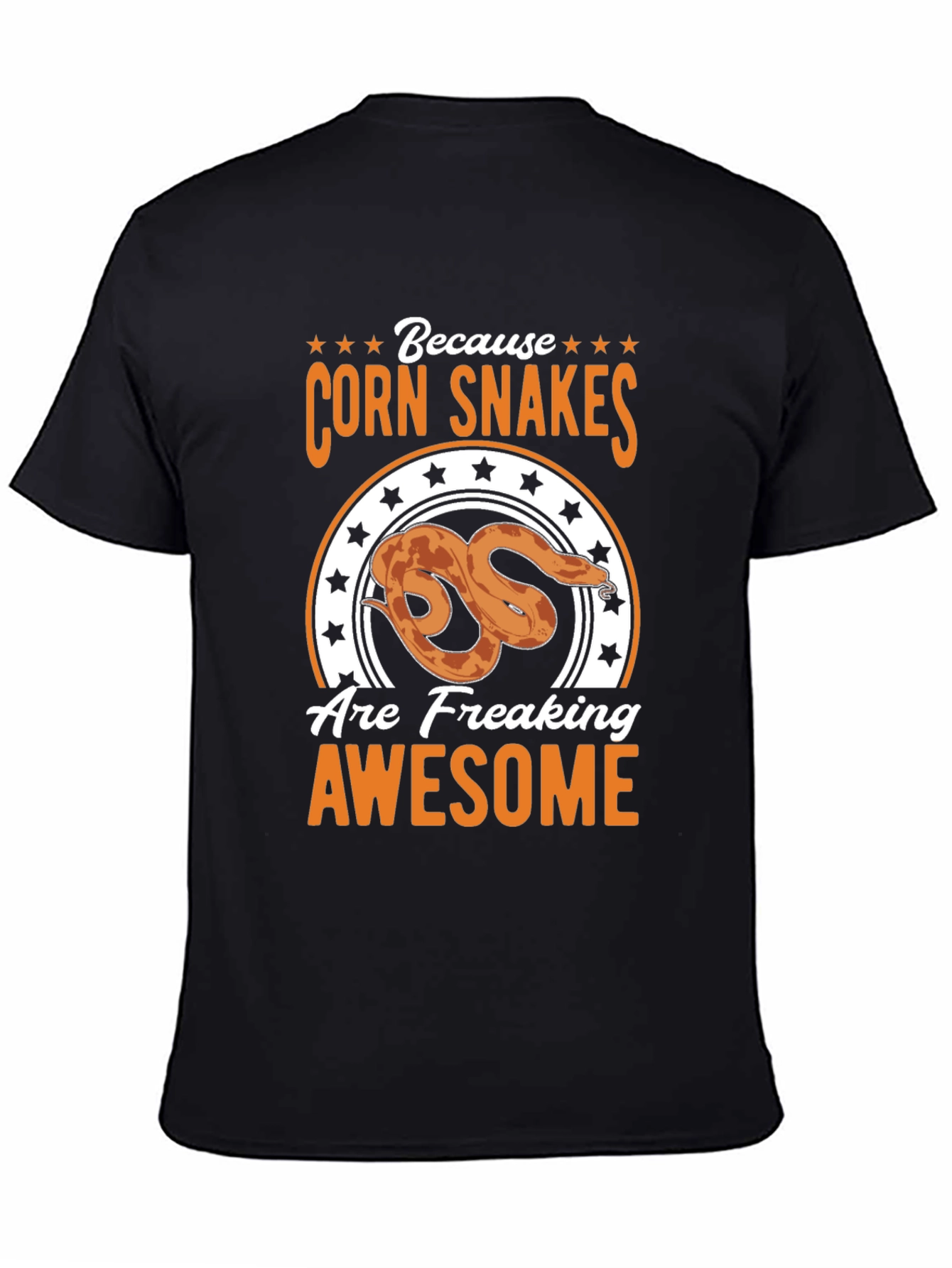 Corn Snakes Are Awesome Black T-Shirt