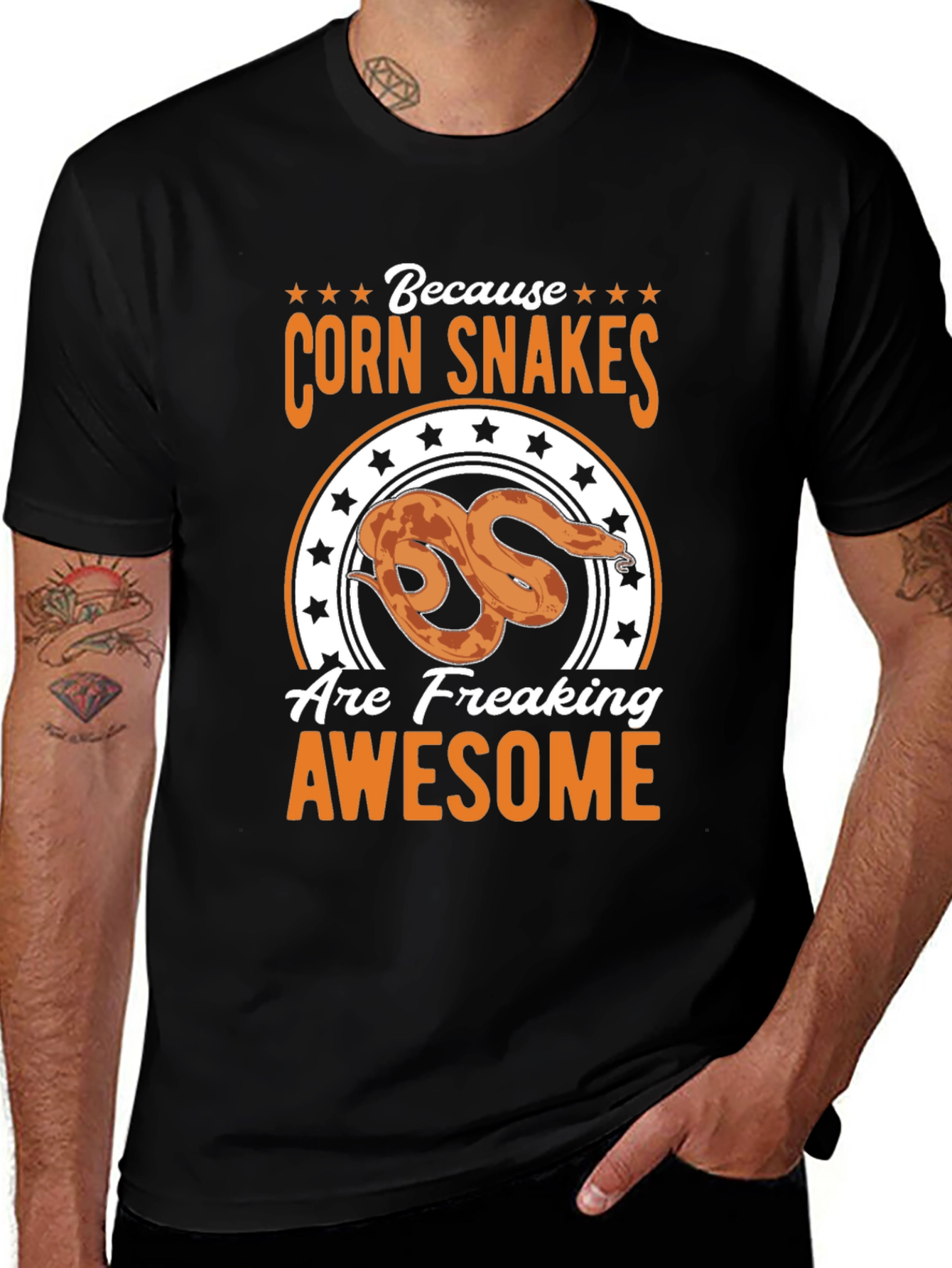 Corn Snakes Are Awesome Black T-Shirt