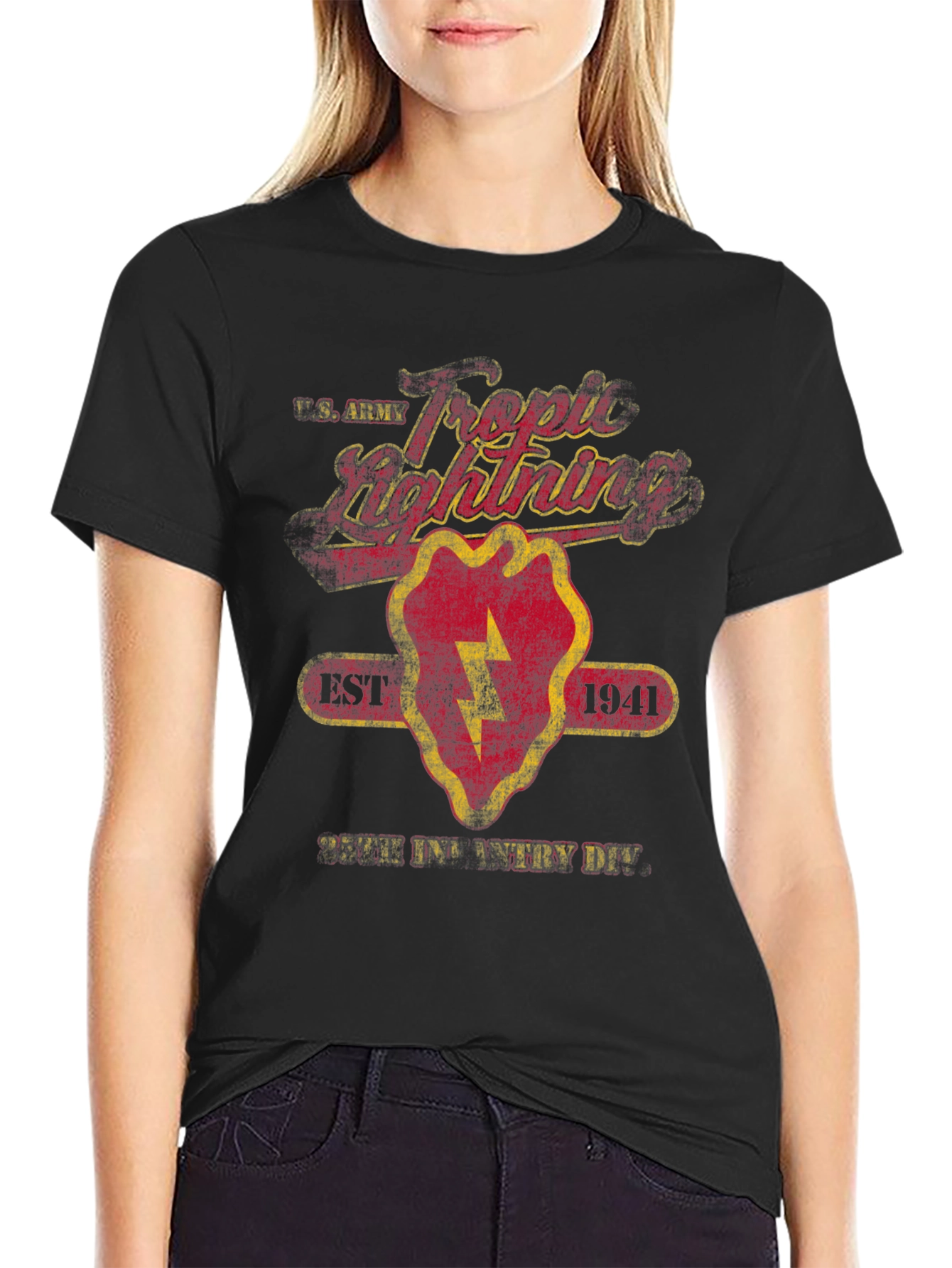25th Infantry Division Tropic Lightning Graphic T-Shirt
