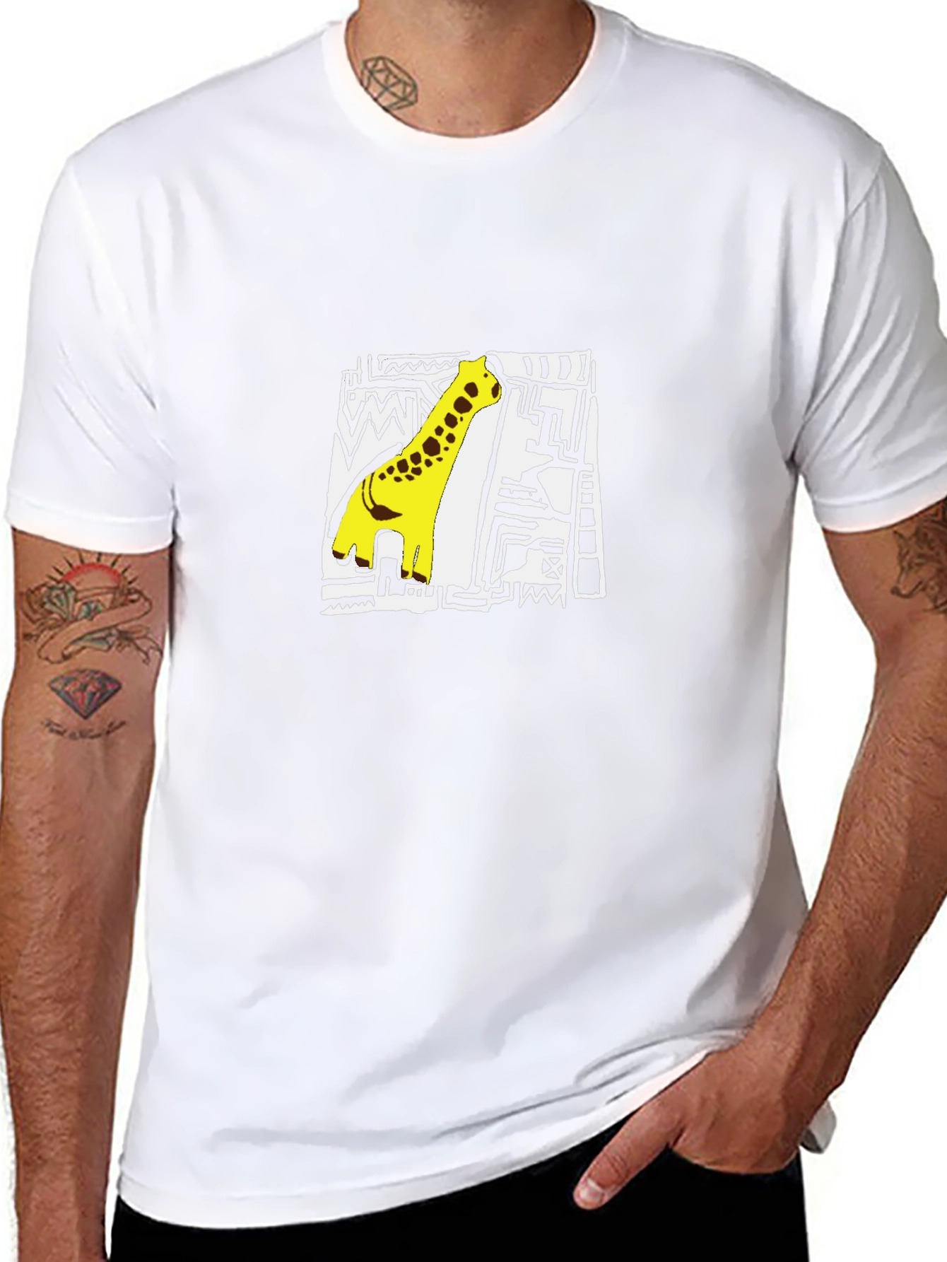 Dino Graphic Tee - Cool Black Cotton T-Shirt