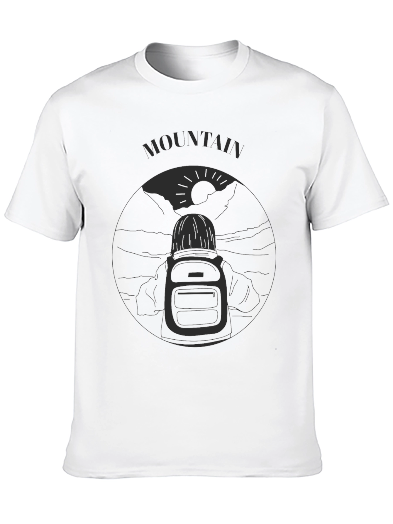 Mountain Adventure T-Shirt - Black Graphic Tee