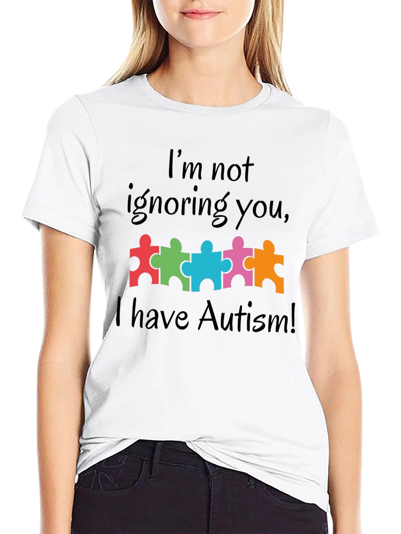 Autism Awareness T-Shirt - Puzzle Piece Design