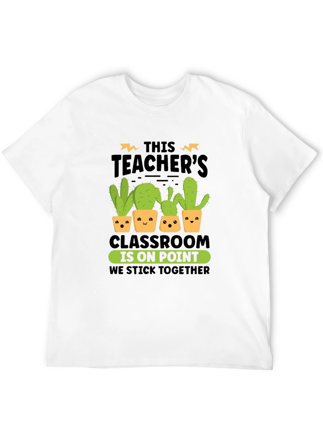 Teacher Cactus Graphic Tee - On Point Classroom Shirt
