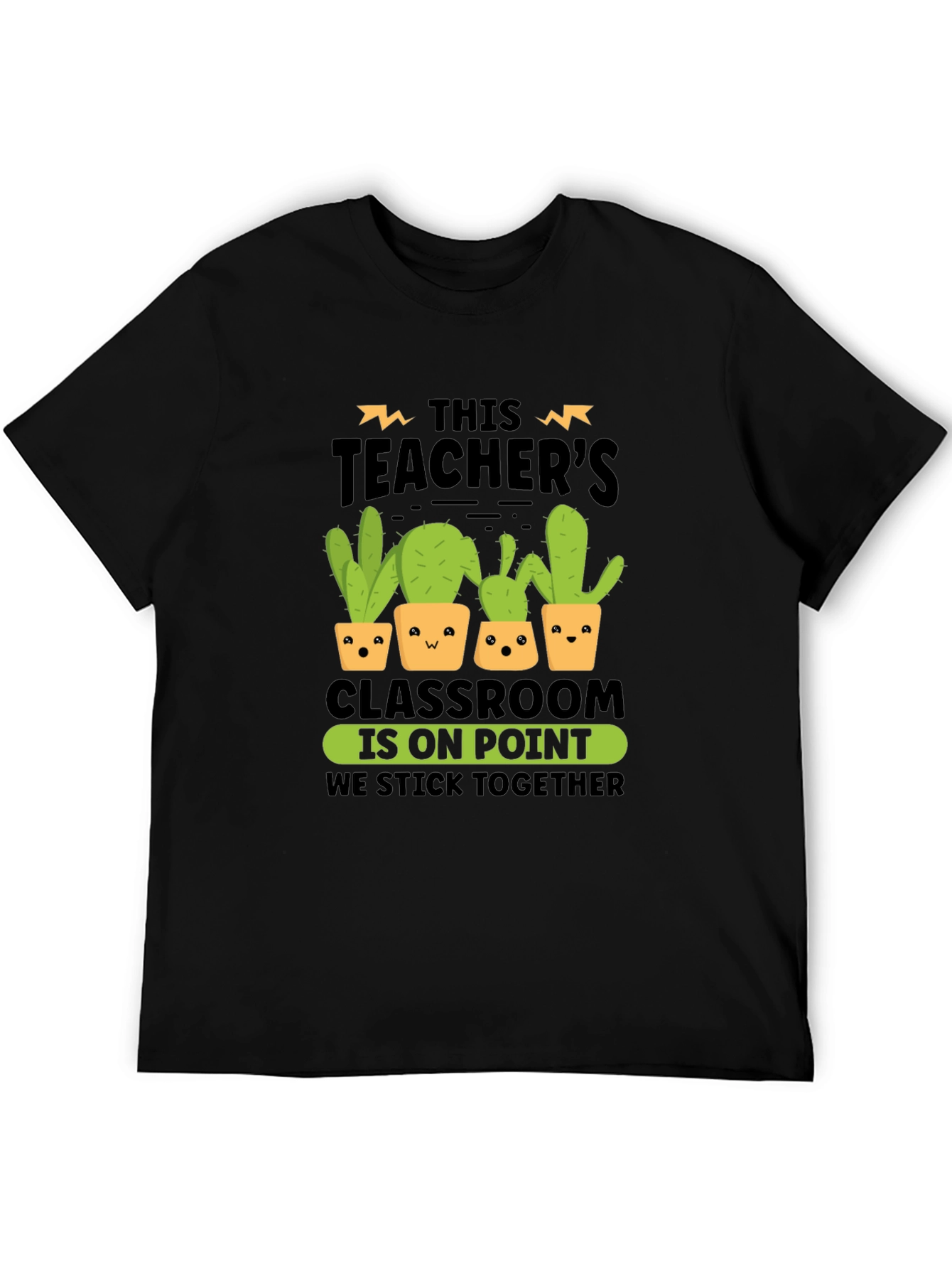 Teacher Cactus Graphic Tee - On Point Classroom Shirt