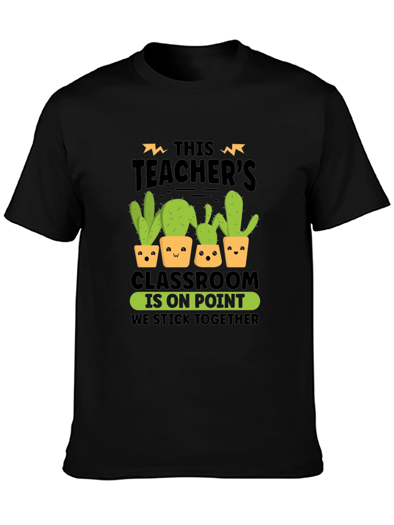 Teacher Cactus Graphic Tee - On Point Classroom Shirt
