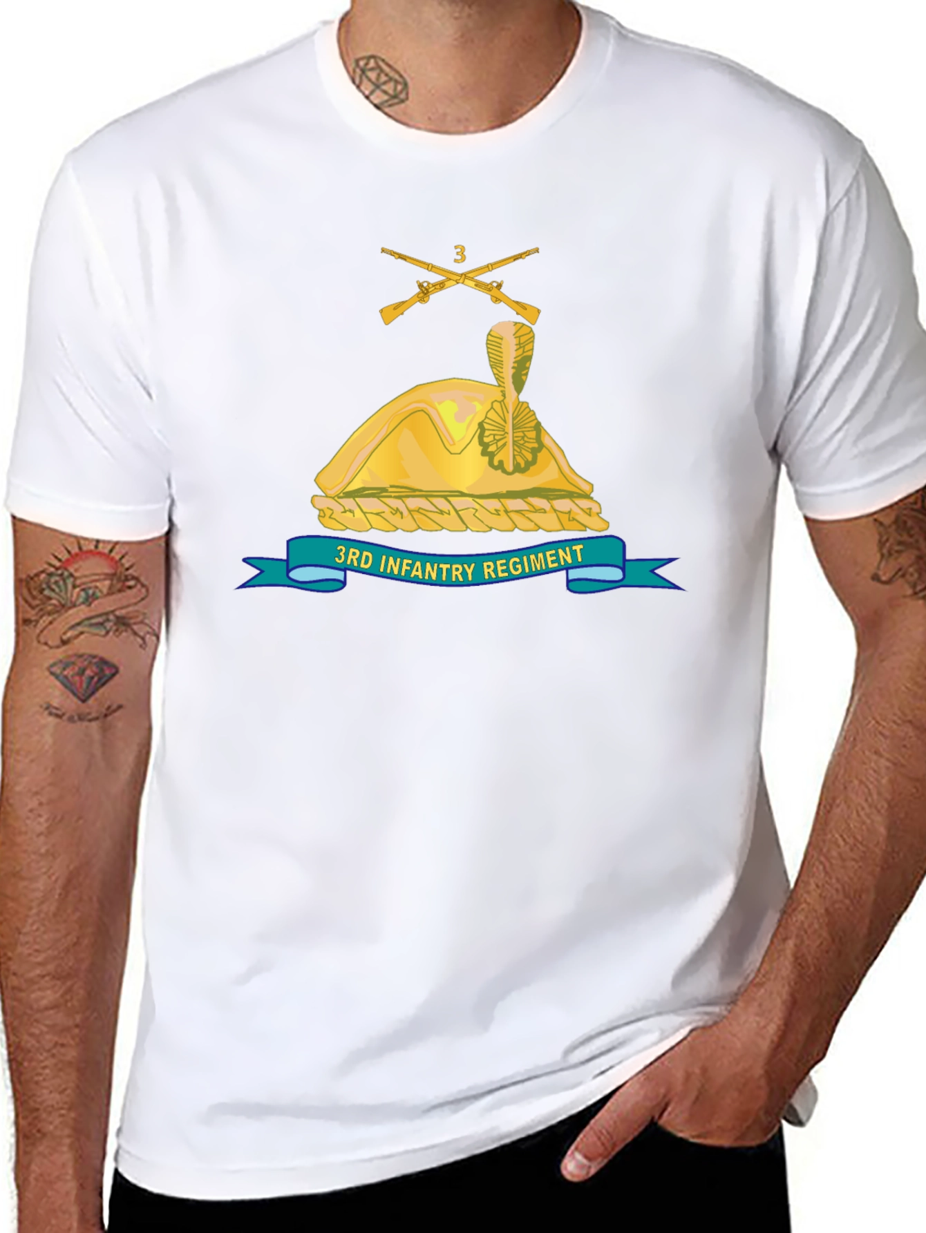 3rd Infantry Regiment Black T-Shirt