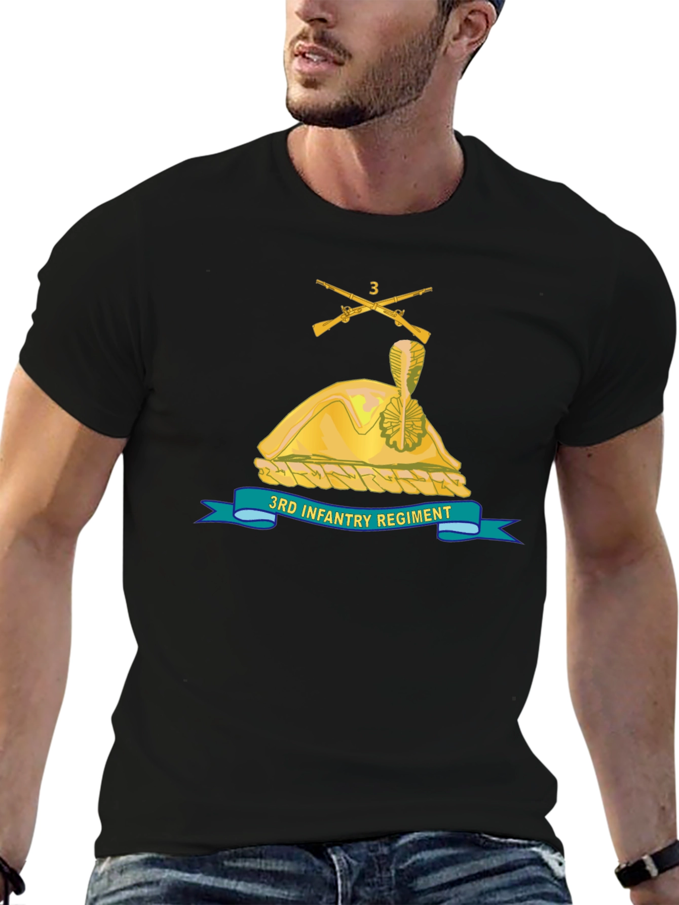 3rd Infantry Regiment Black T-Shirt