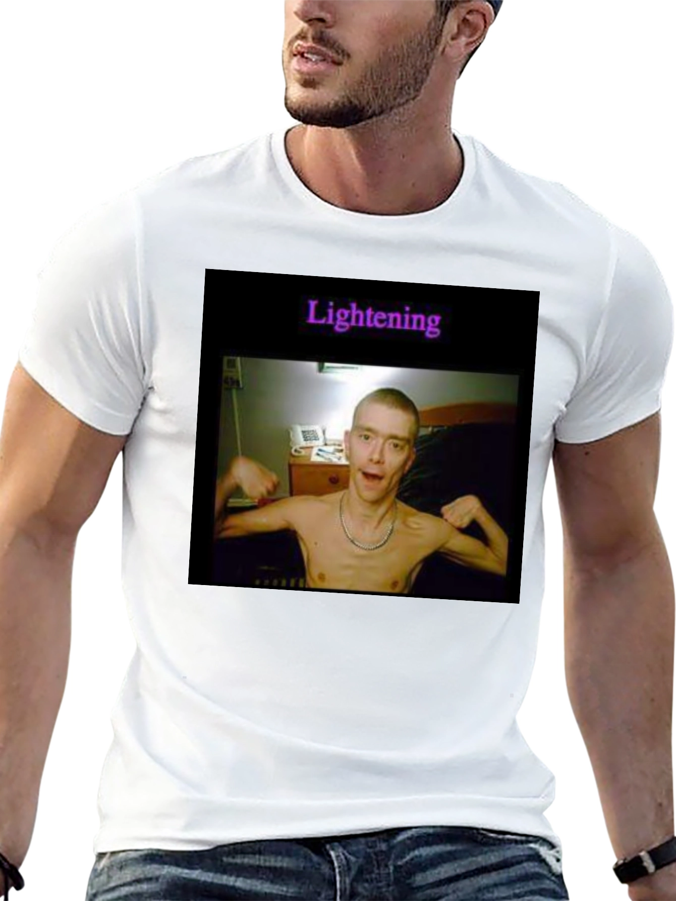 Novelty Graphic Tee - Lightening Design