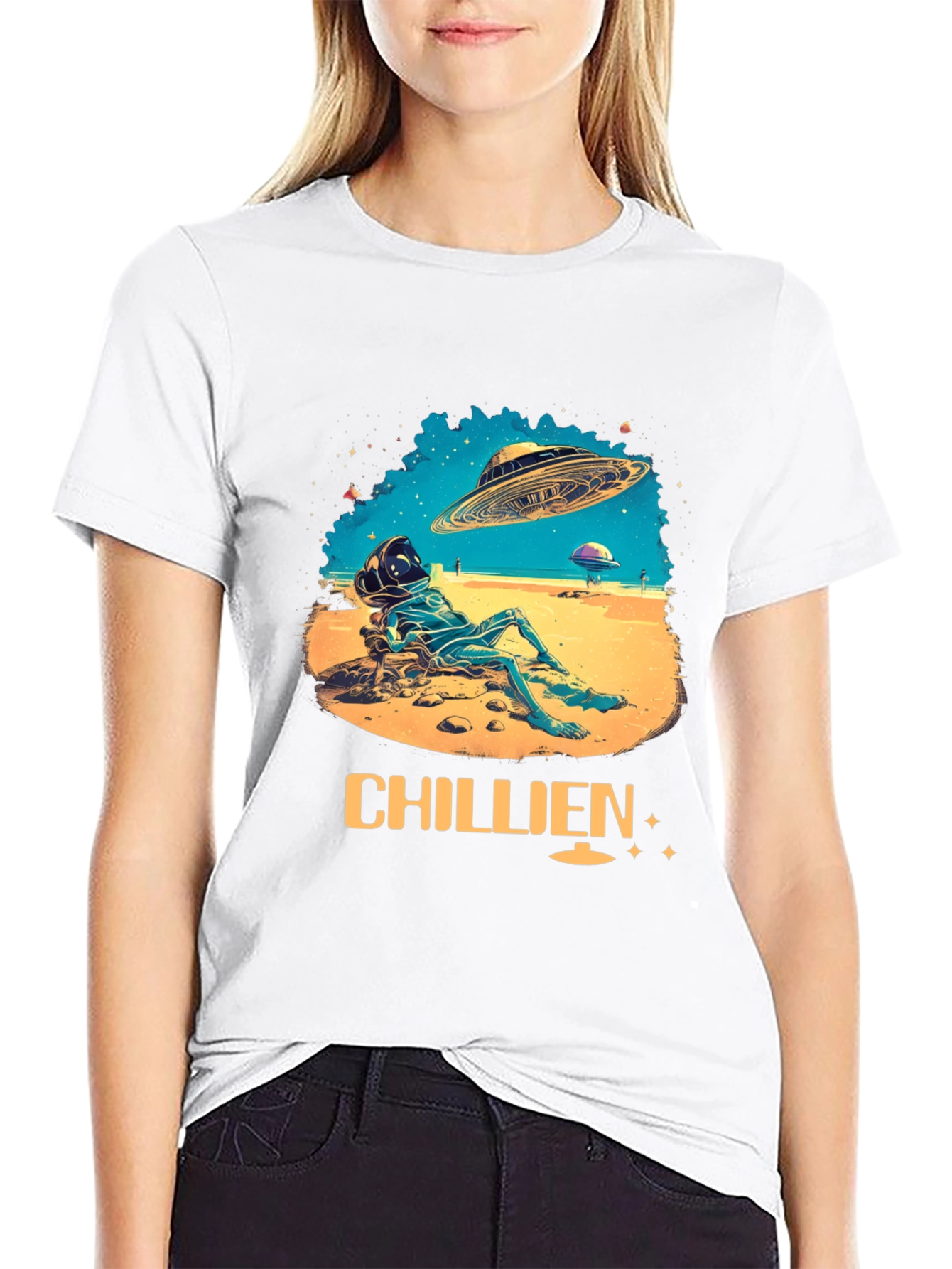 Chillien Alien T-Shirt - Relaxed UFO Design
