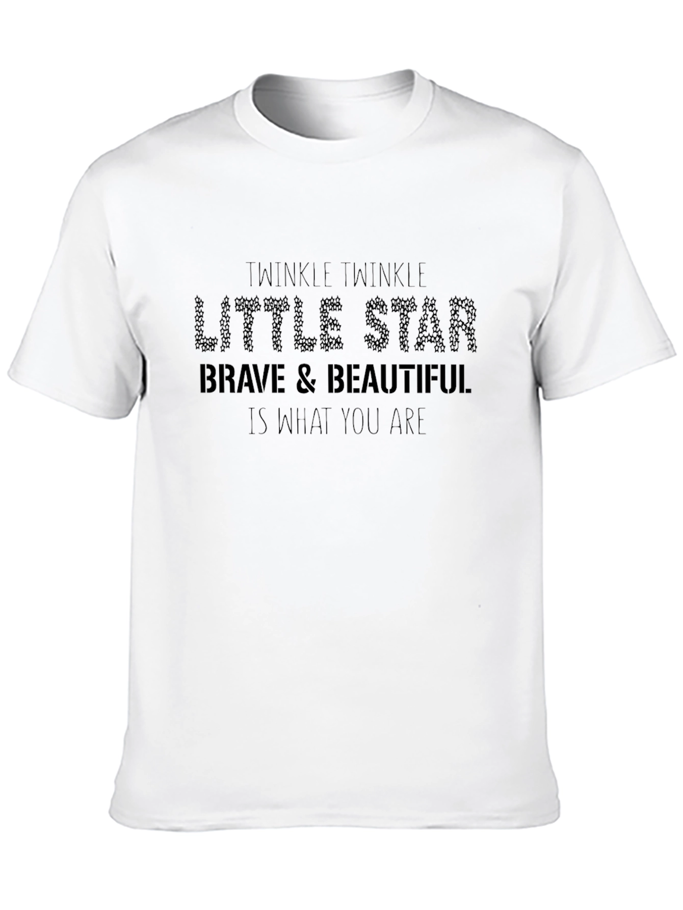 Twinkle Little Star Graphic Black Tee