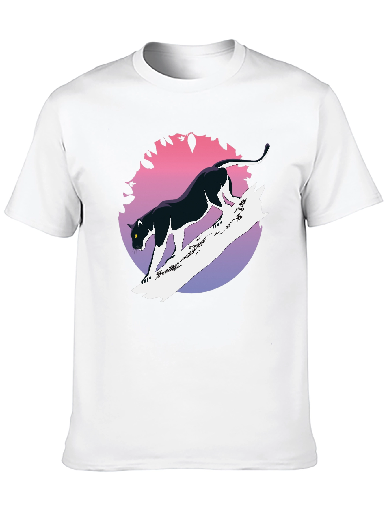 Black Panther Graphic Tee - Retro Style