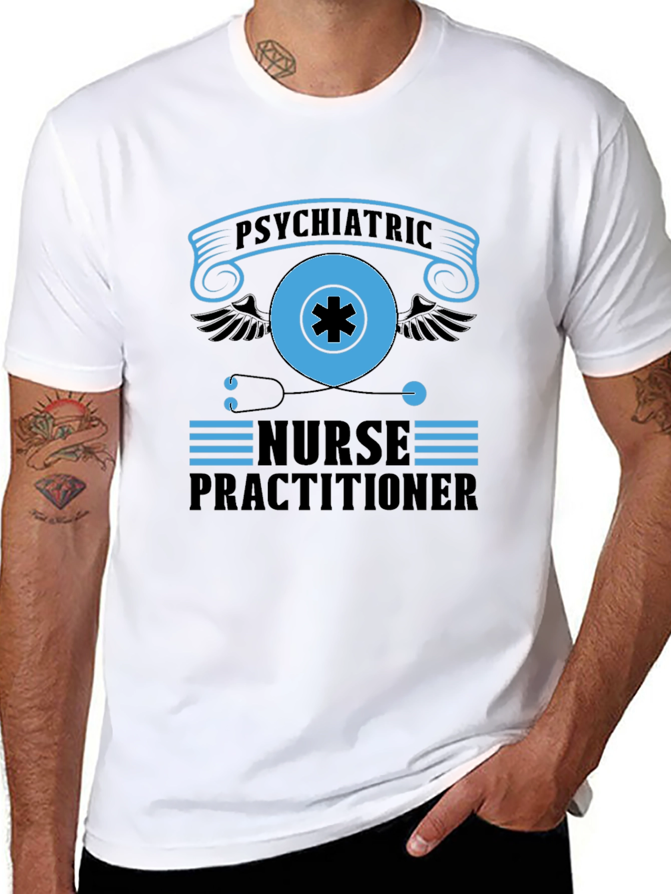 Psychiatric Nurse Practitioner Black T-Shirt