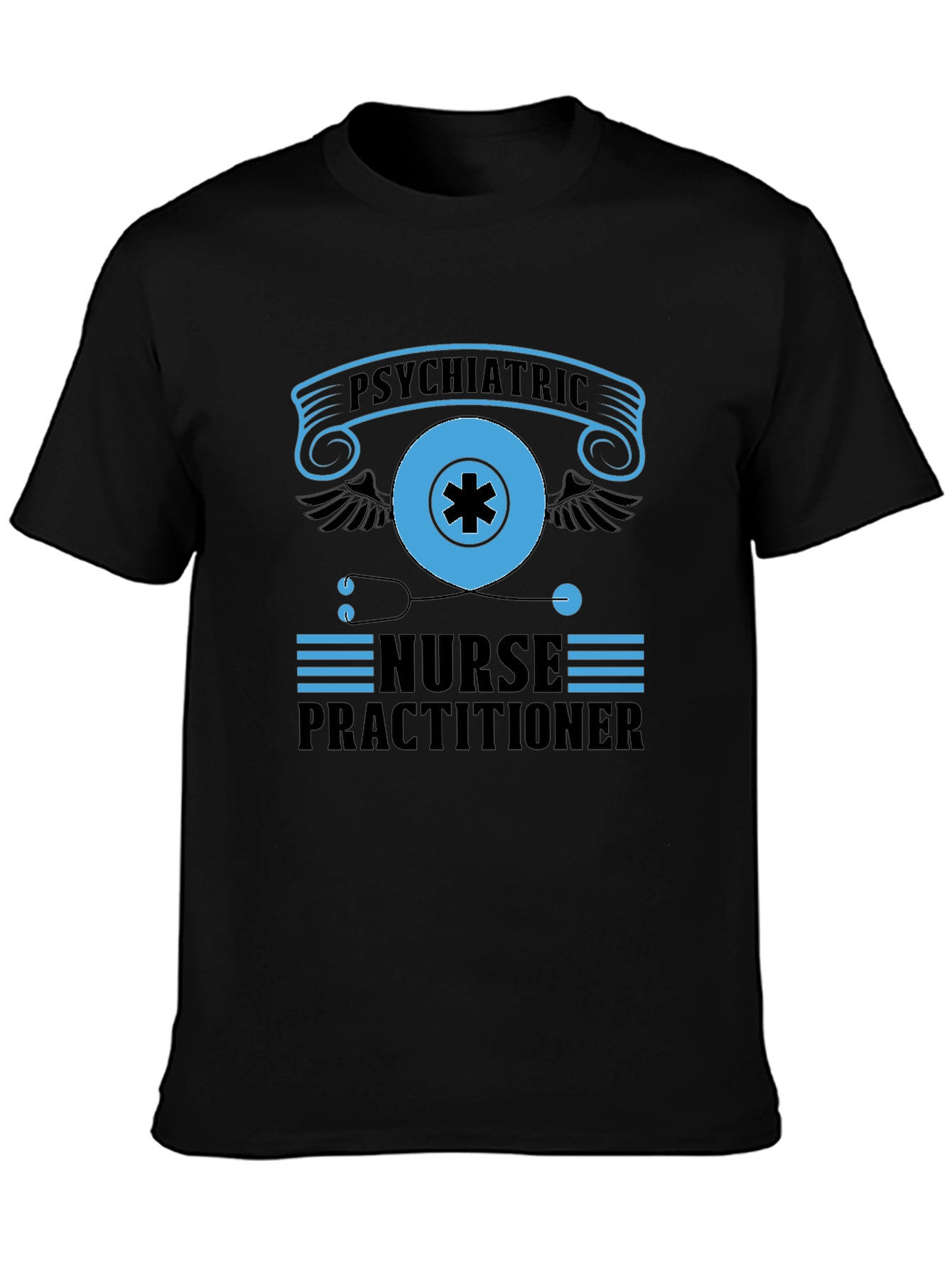 Psychiatric Nurse Practitioner Black T-Shirt