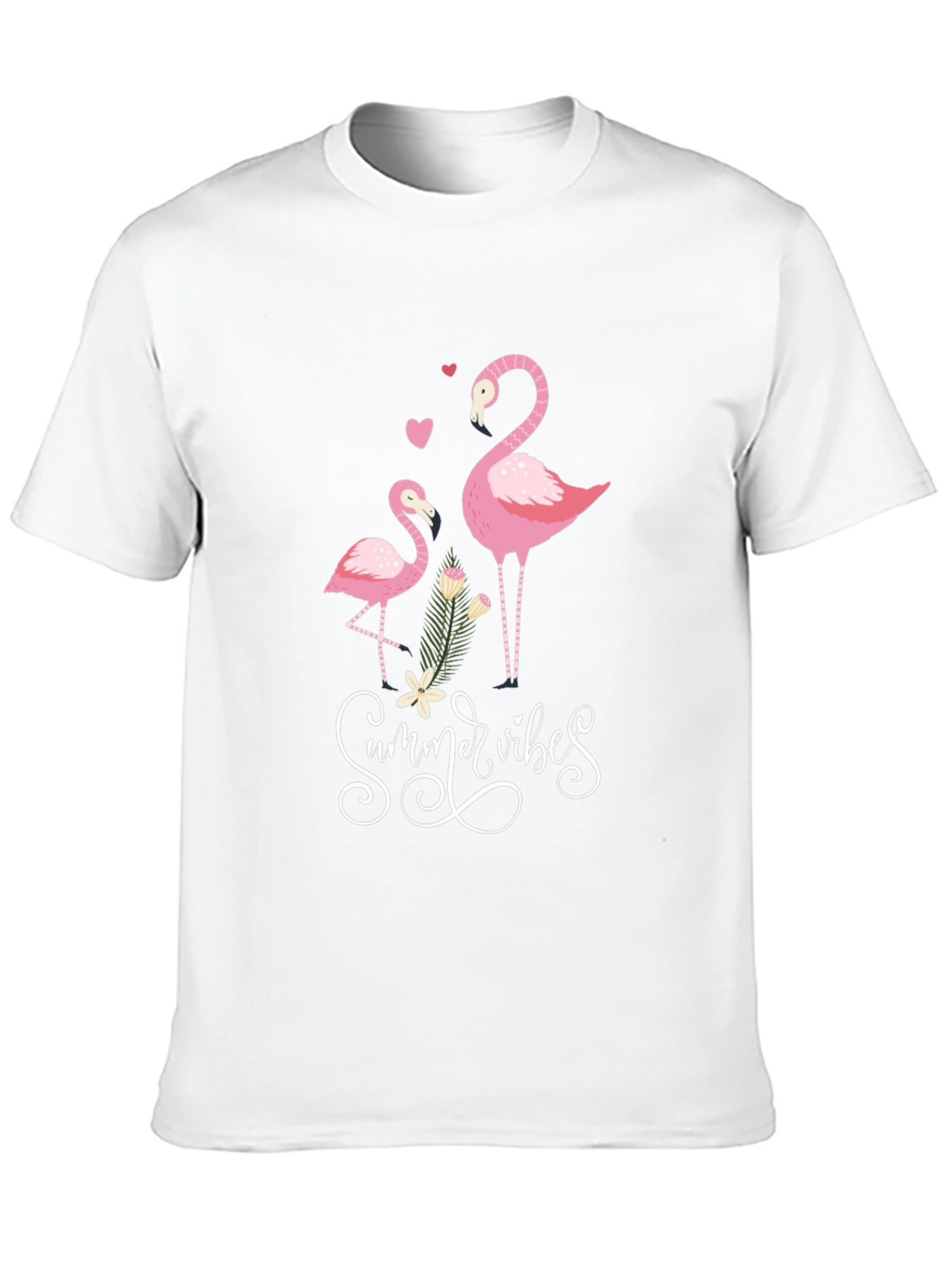 Summer Vibes Flamingo Graphic Tee