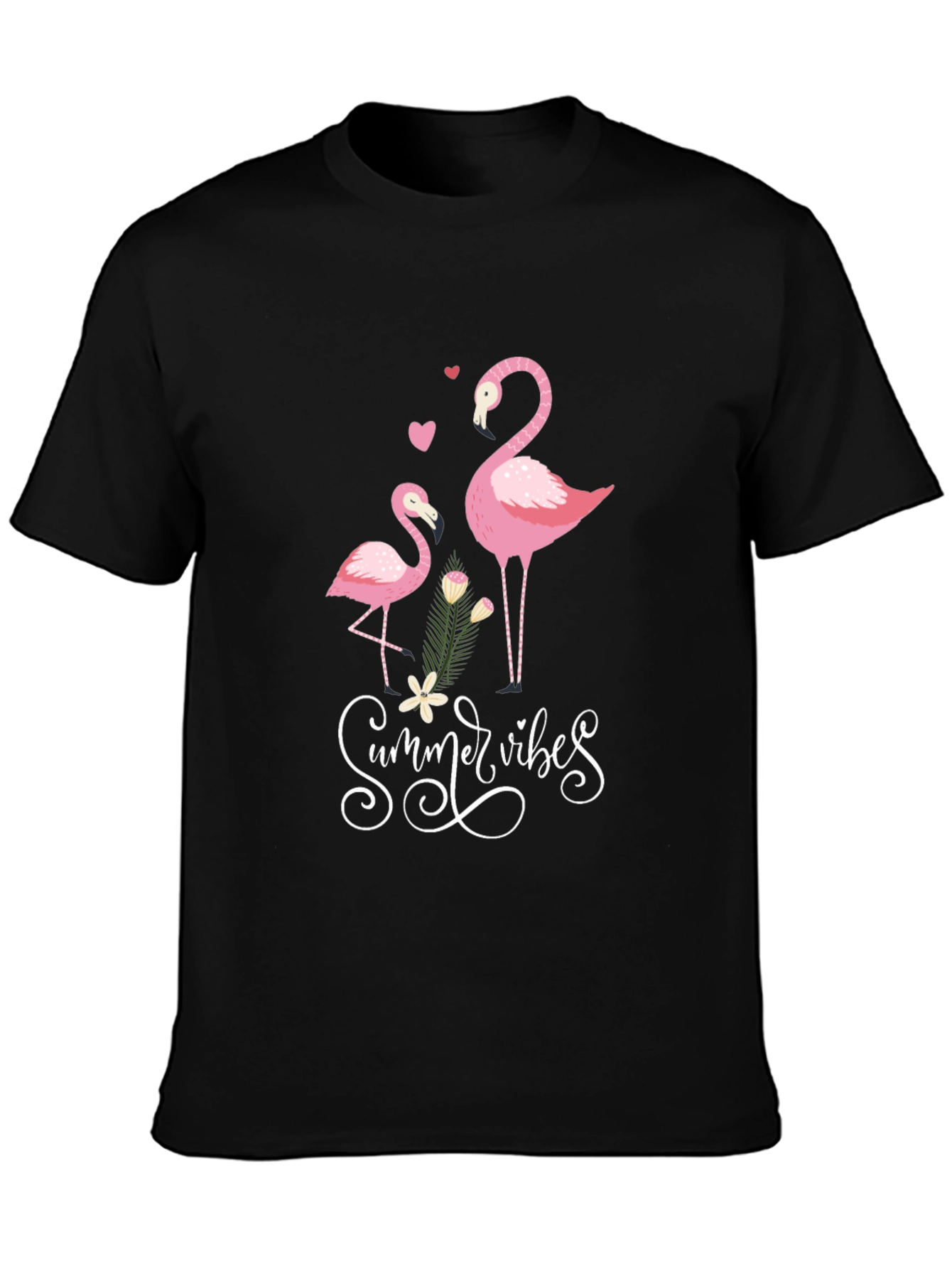 Summer Vibes Flamingo Graphic Tee