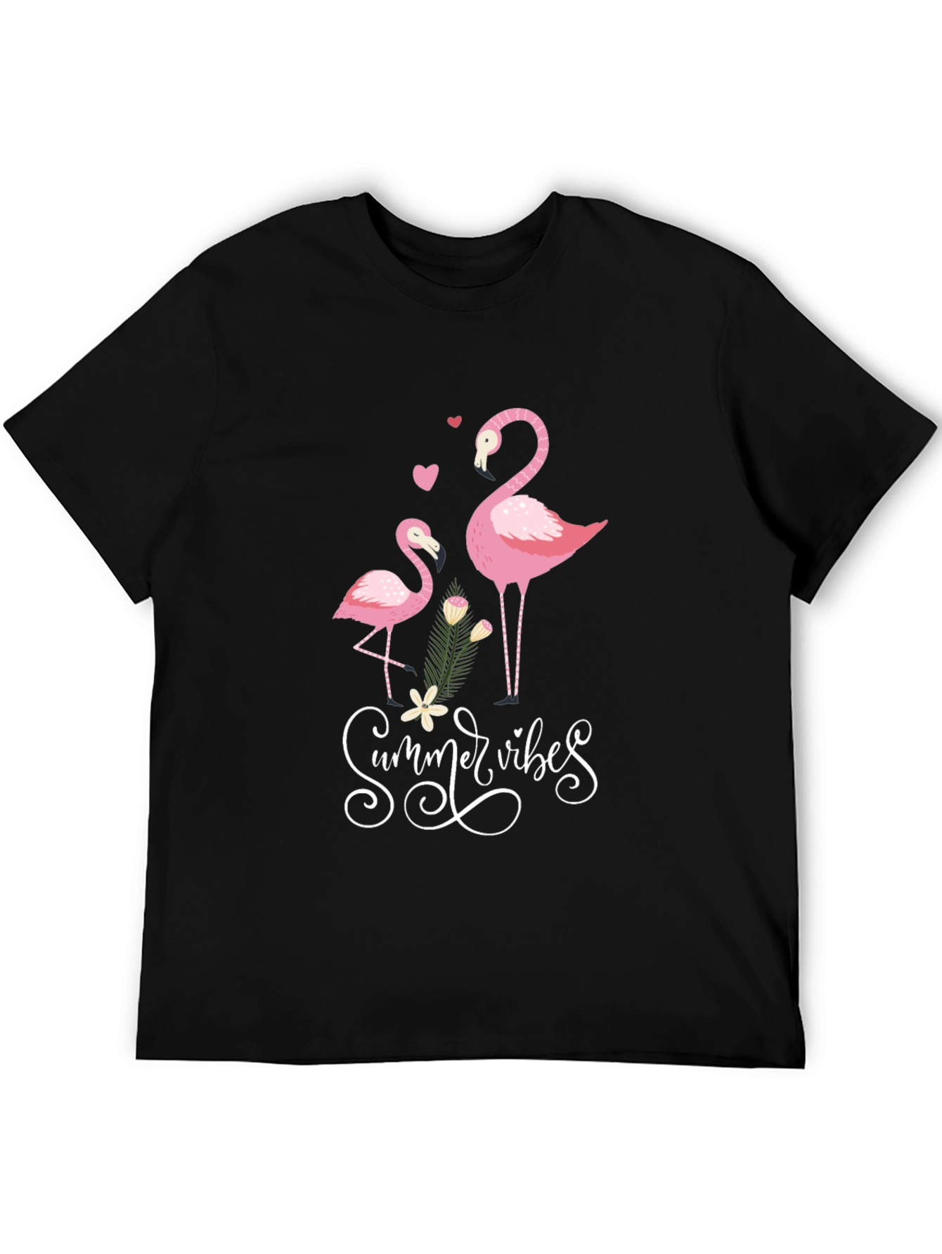 Summer Vibes Flamingo Graphic Tee