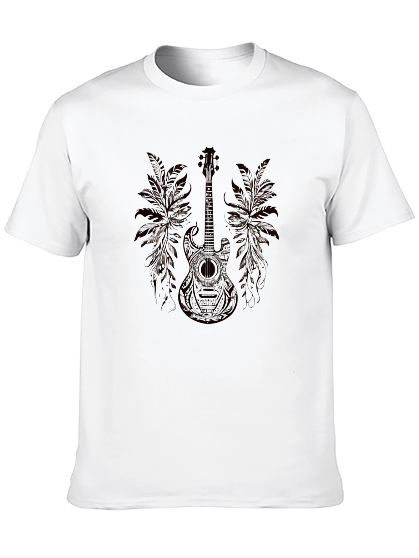 Guitar Graphic Black T-Shirt