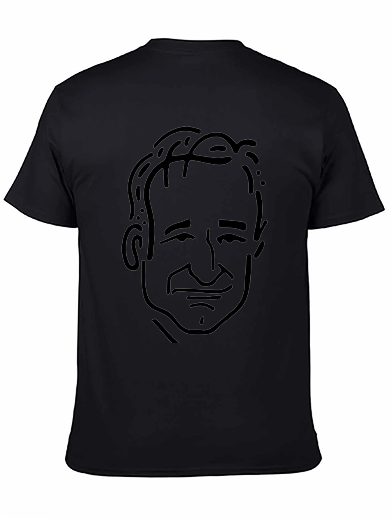 Black Robin Williams Graphic T-Shirt